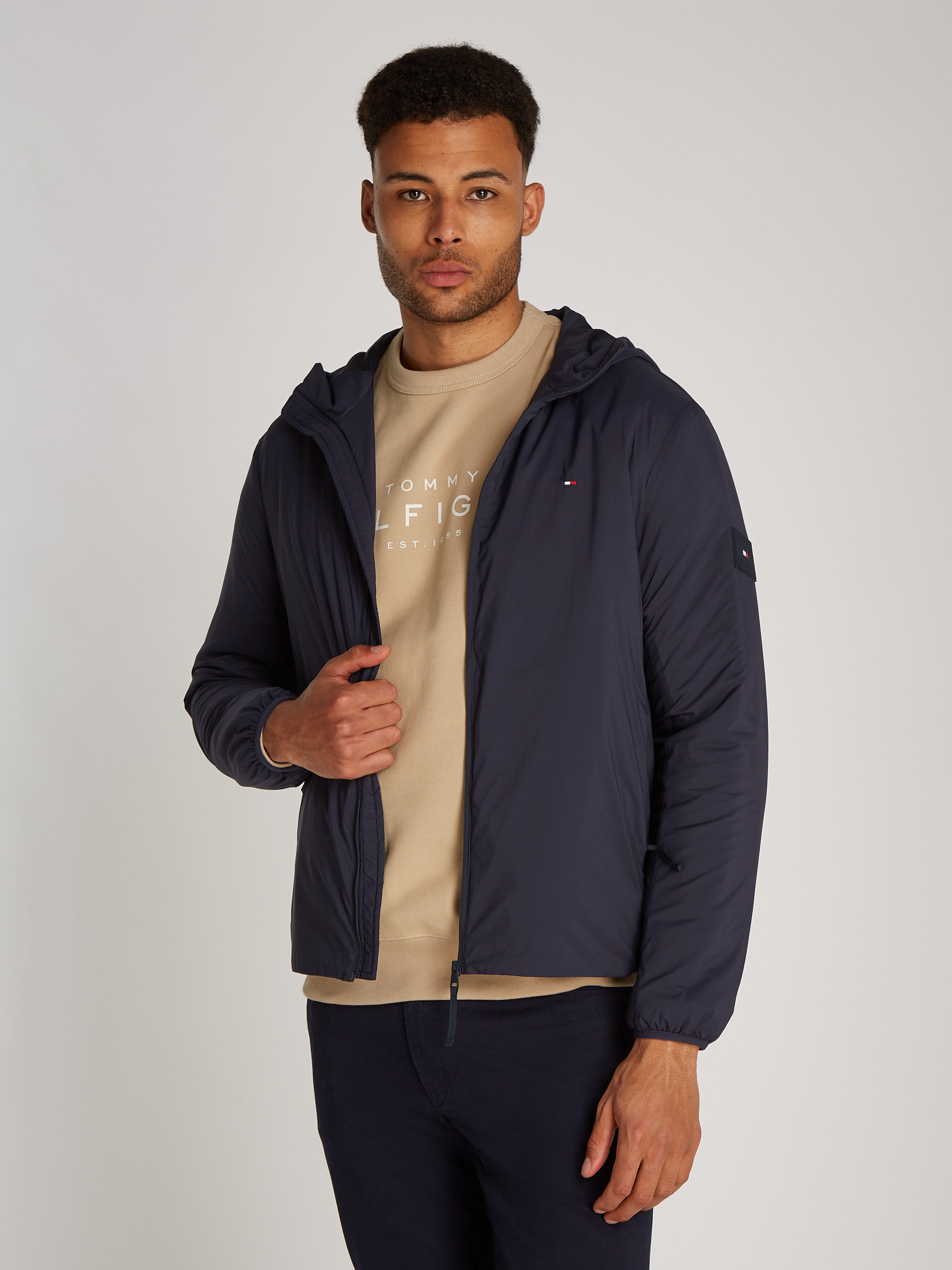 Tommy Hilfiger Kort jack TECH PACKABLE HOODED JACKET