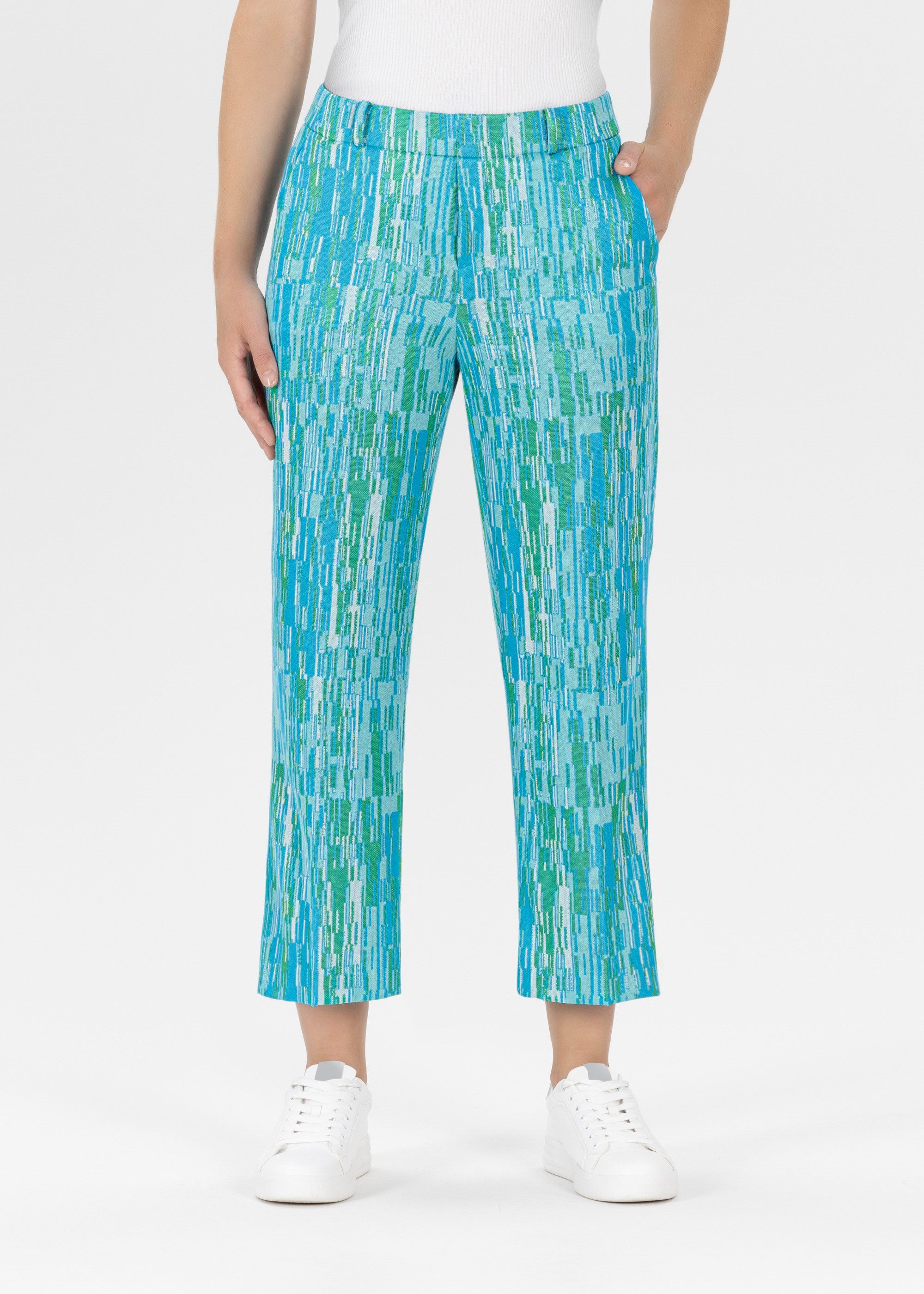 Stehmann Culotte met jacquardpatroon dames culottes maat 46 blauw
