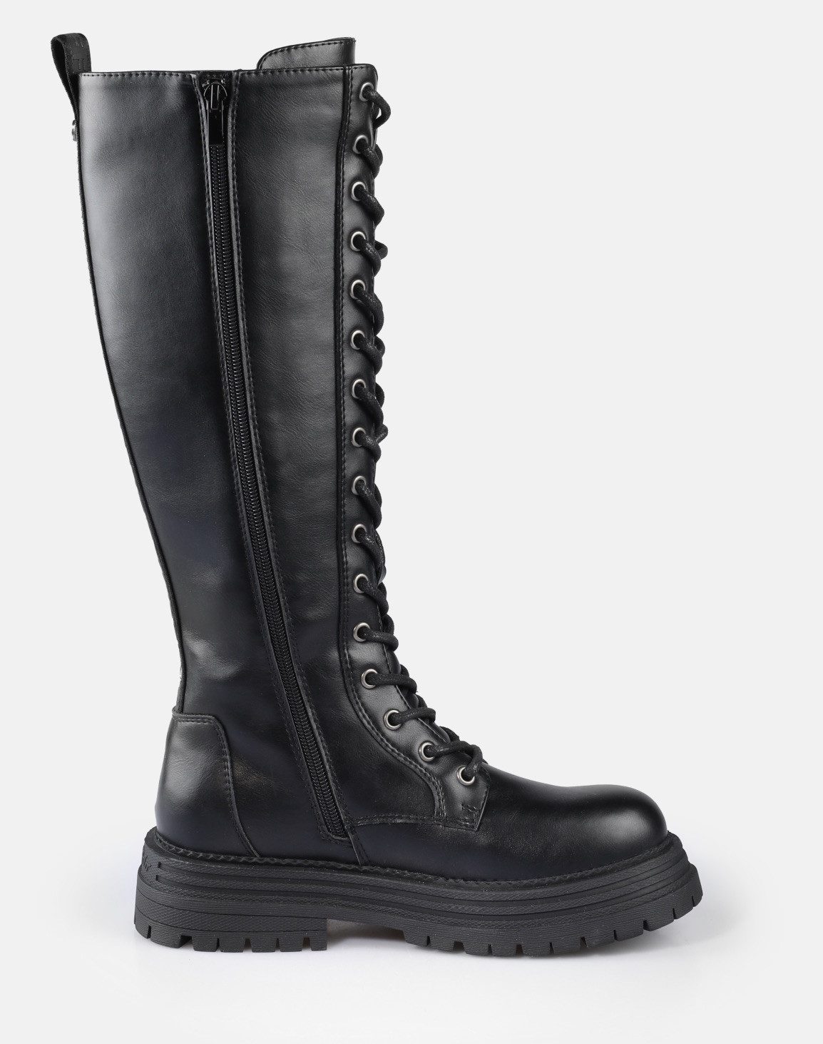 Buffalo Veterlaarzen LENNOX LACE UP HI Lange laars, festival-laars, plateaulaars met Memory Foam