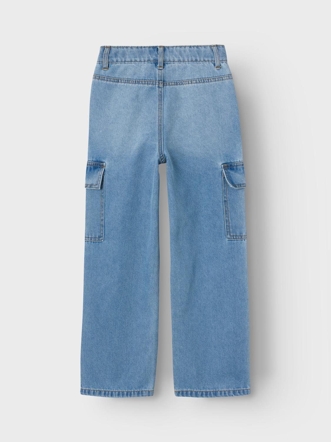 Name It Wijde jeans NKFROSE HW WIDE CARGO JEANS 6190-BS NOOS