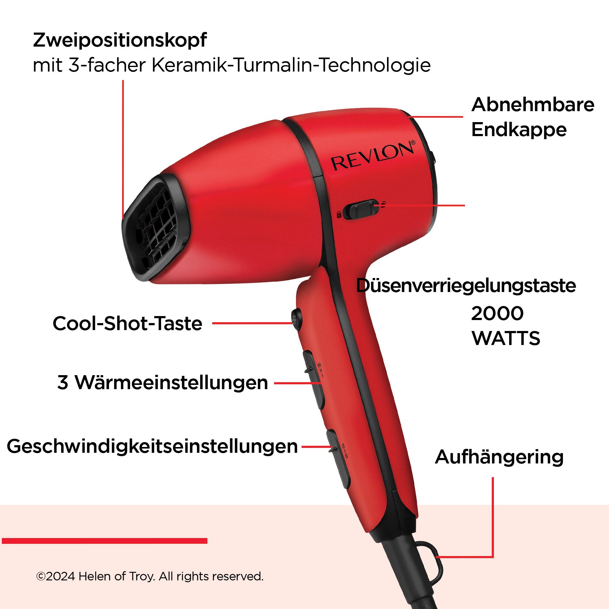Revlon Haardroger Haartrockner mit Luftstromregelung - REVLON Airflow Control, RVDR5320E