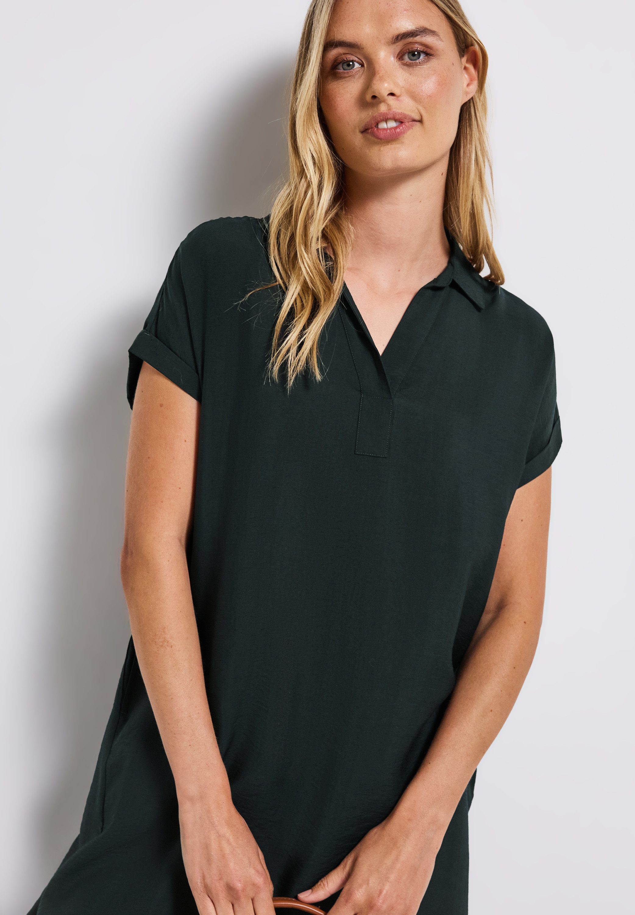 STREET ONE Shirtjurk met ingesneden hals
