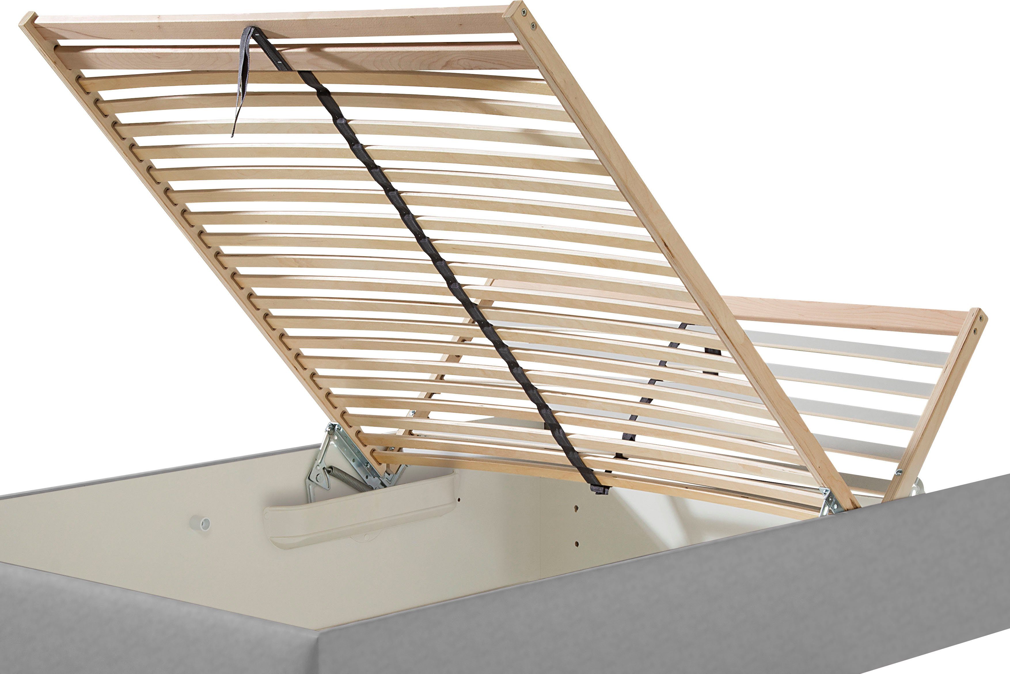 Maintal Gestoffeerd bed Mison met of zonder matras bonell-, koudschuim-, pocketveringskern matras