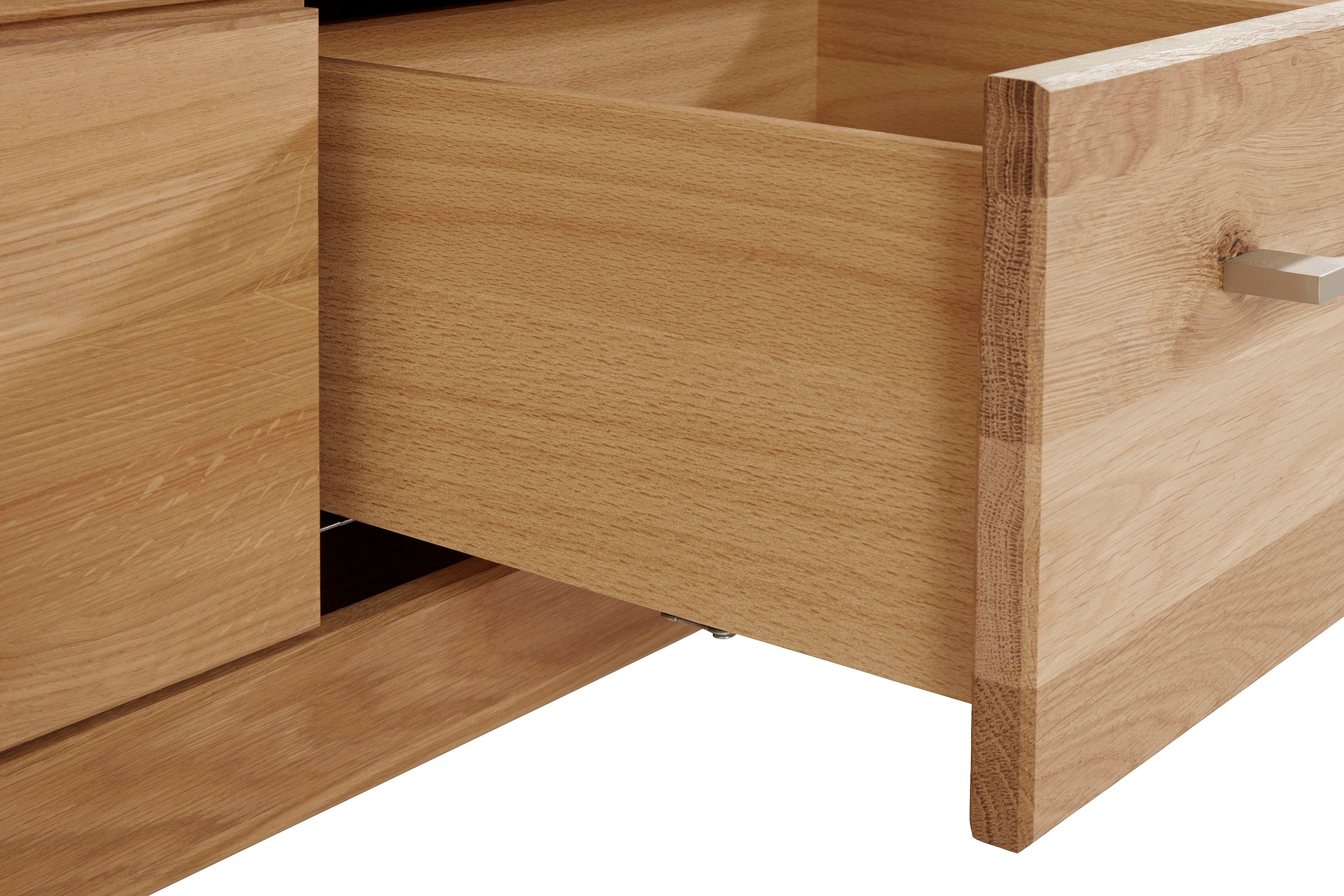VOGL Möbelfabrik Tv-meubel 1237 Massief houten front, breedte ca. 211 cm, met soft-close functie