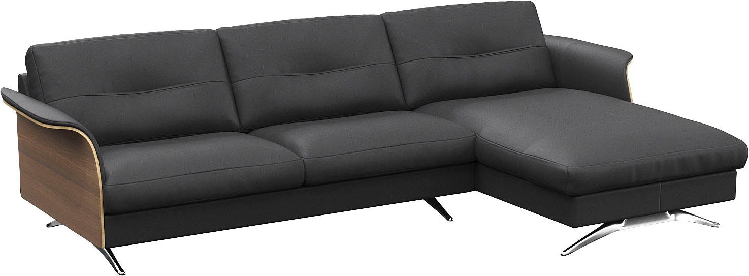 FLEXLUX Hoekbank Glow, super comfortabel door hoogwaardige zitconstructie met binnenvering, L-vorm