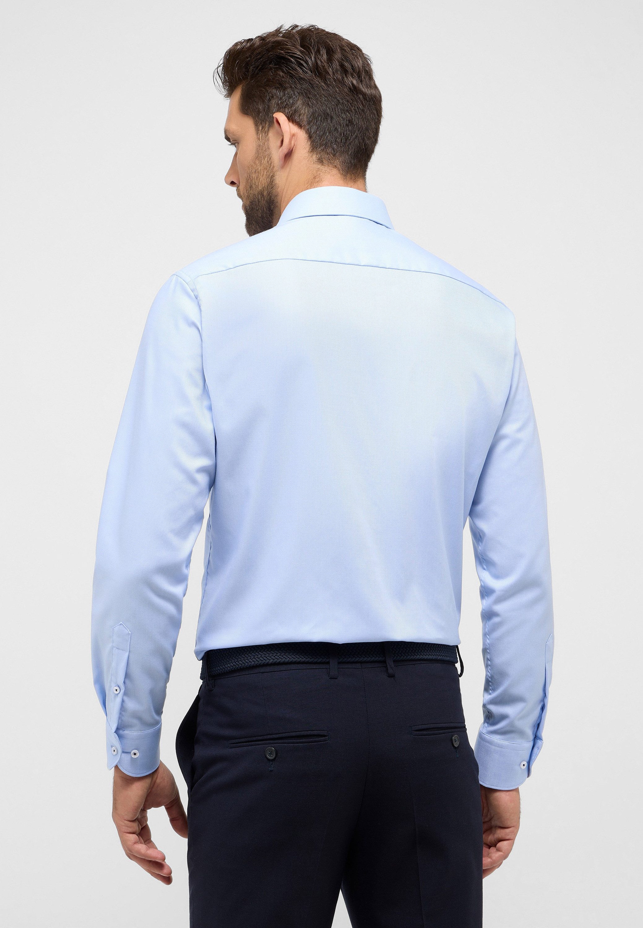 Eterna Overhemd met lange mouwen MODERN FIT NON IRON (strijkvrij)