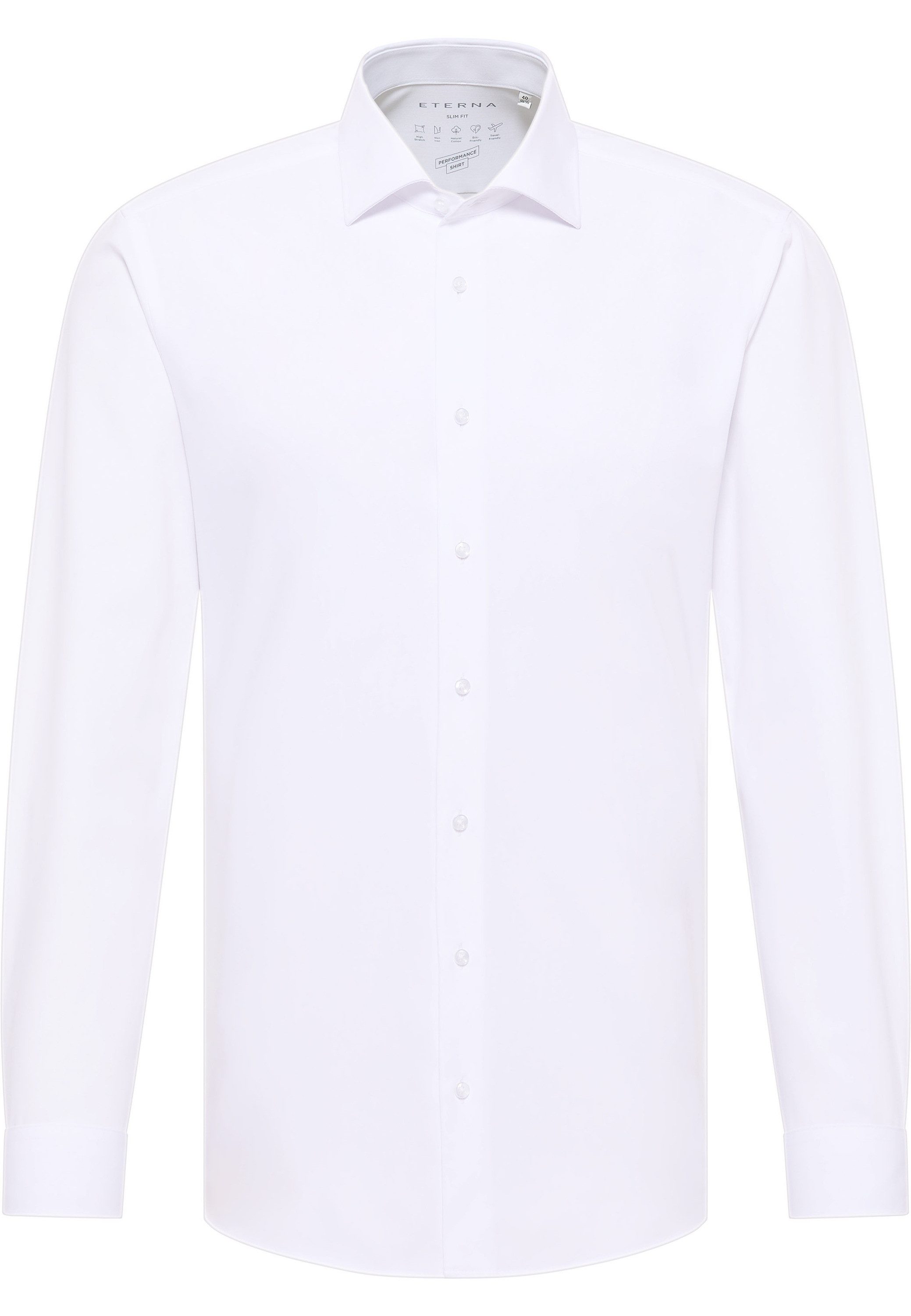 Eterna Overhemd met lange mouwen Slim fit NON IRON (strijkvrij)