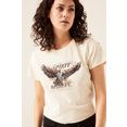 garcia t-shirt h10209 met paillettenprint wit