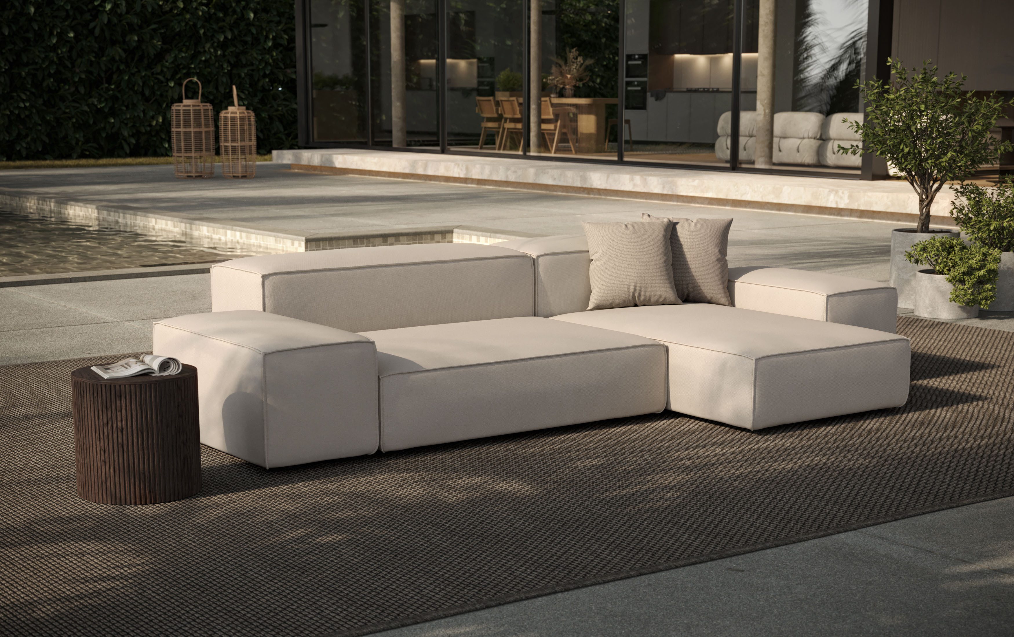 designwerk Hoekbank Puzzle, Designsofa für Indoor und Outdoor, bequem, modular