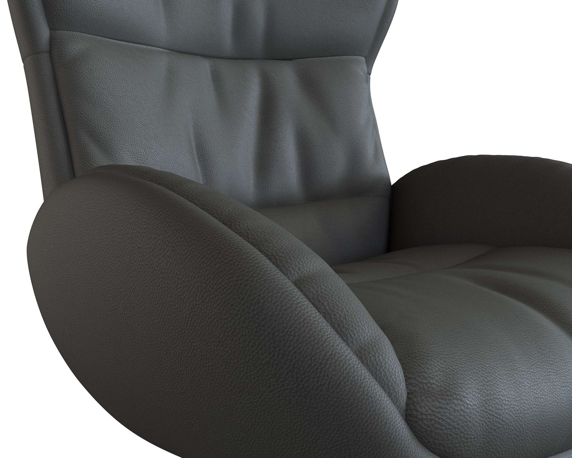 FLEXLUX Relaxfauteuil Haze, TV-stoel, fauteuil, stoffeerstoel Rugdeelverstelling, draaibaar, voet zwart