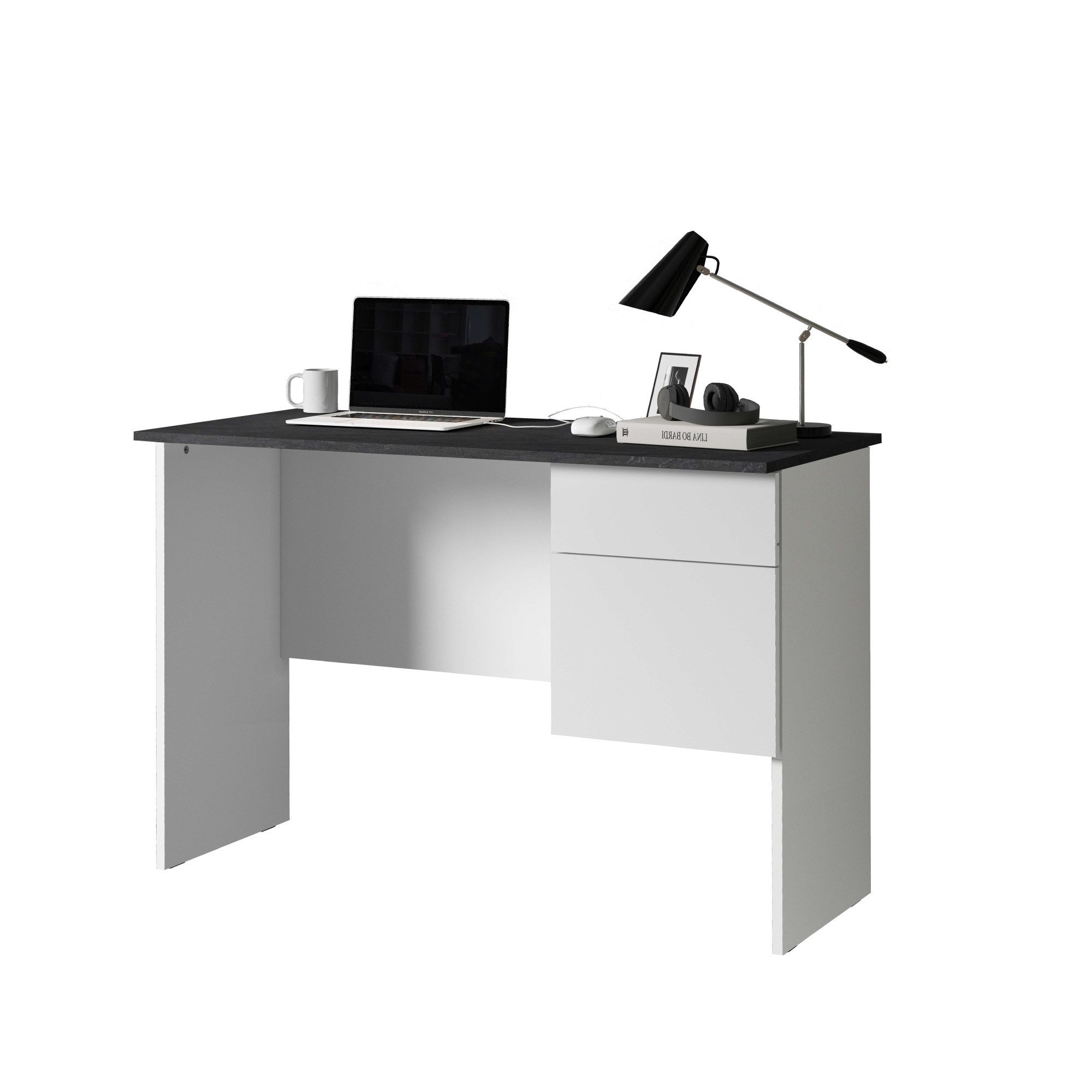 INOSIGN Bureau Sunrise, kleine computertisch, bureautafel met 1 deur & 1 lade, tafelblad breedte 110 cm, made in italy