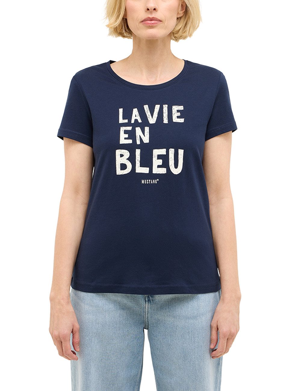 MUSTANG Shirt met korte mouwen Dames stijl Alma