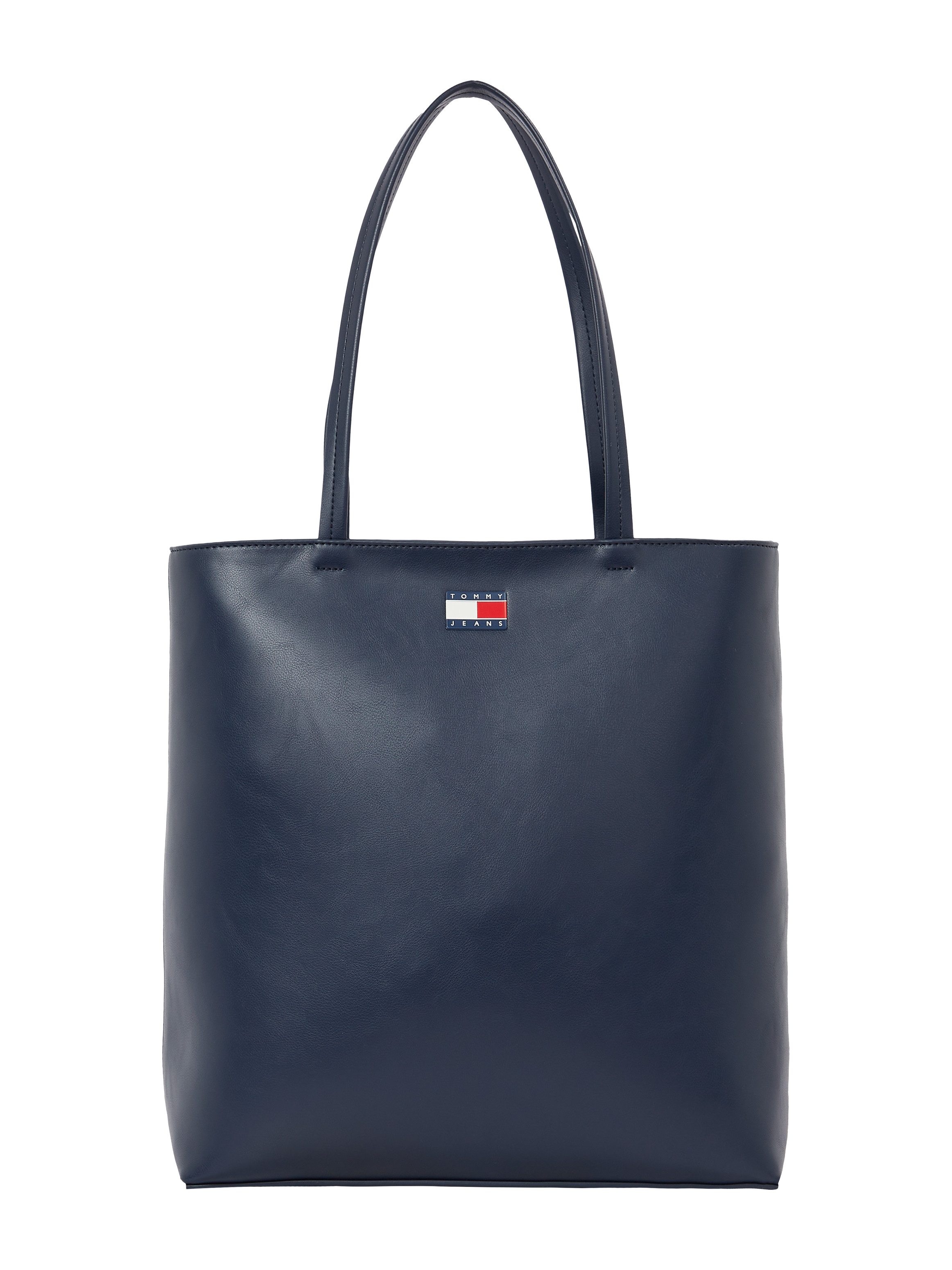 TOMMY JEANS Draagtas TJW ESS MUST TOTE , handtas, schoudertas, shopper met gekleurde logovlag dames strandtassen maat 32,5 cm blauw