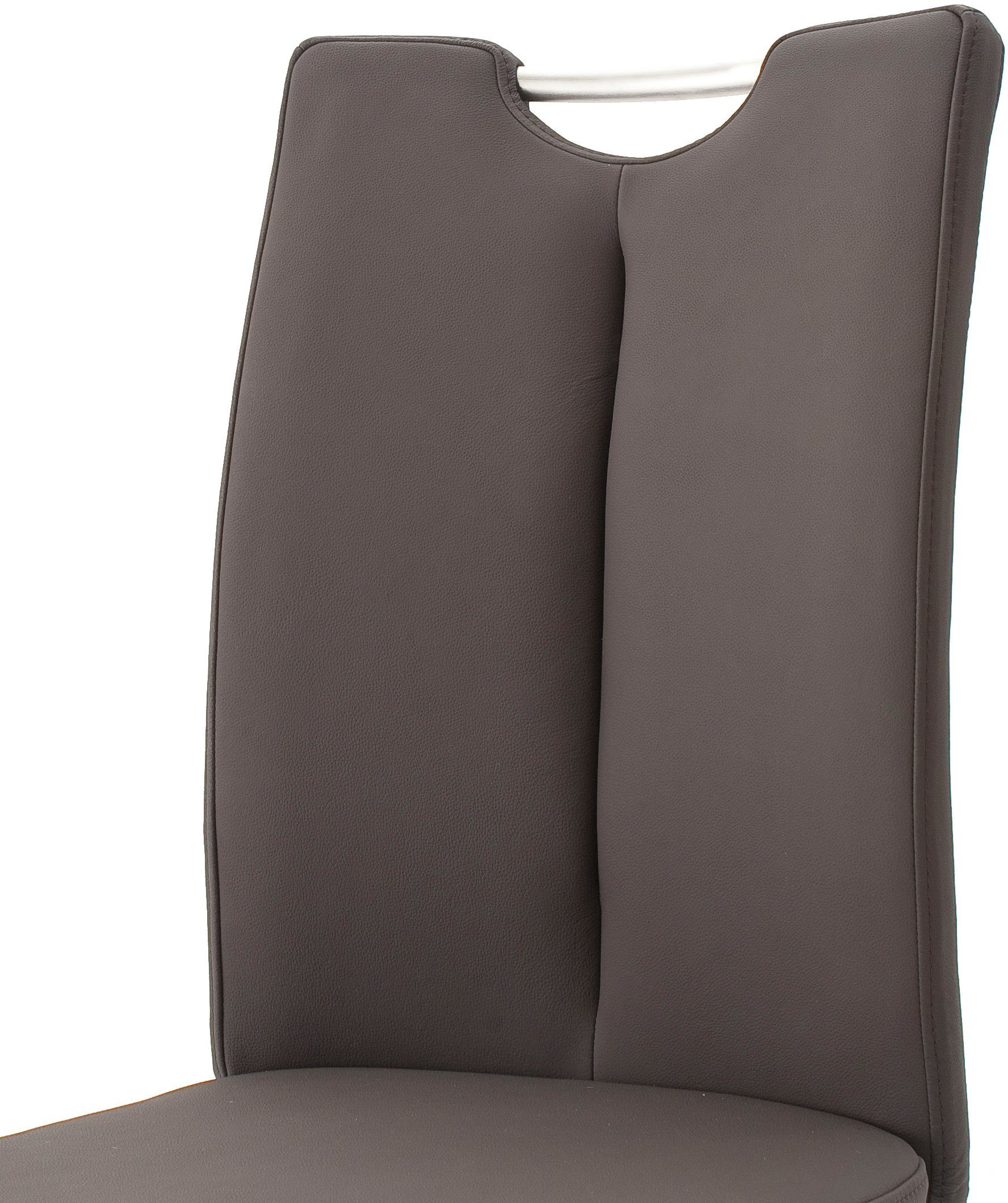 MCA furniture Vrijdragende stoel ARTOS Stoel overtrokken met echt leer, tot 140 kg belastbaar (2 stuks)