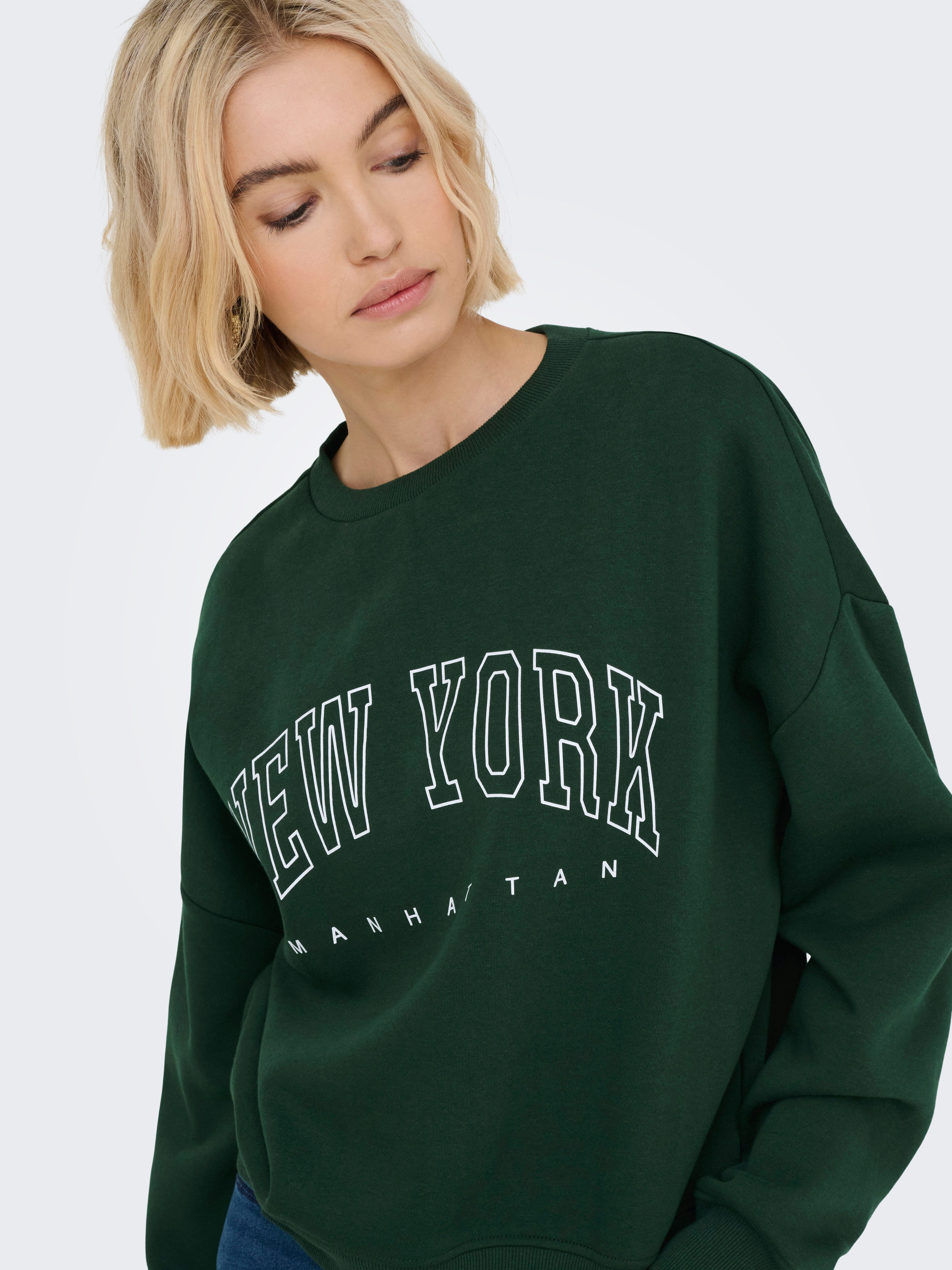 Only Sweatshirt ONLSWEAT L/S CREW OVERSIZE STATE SWT