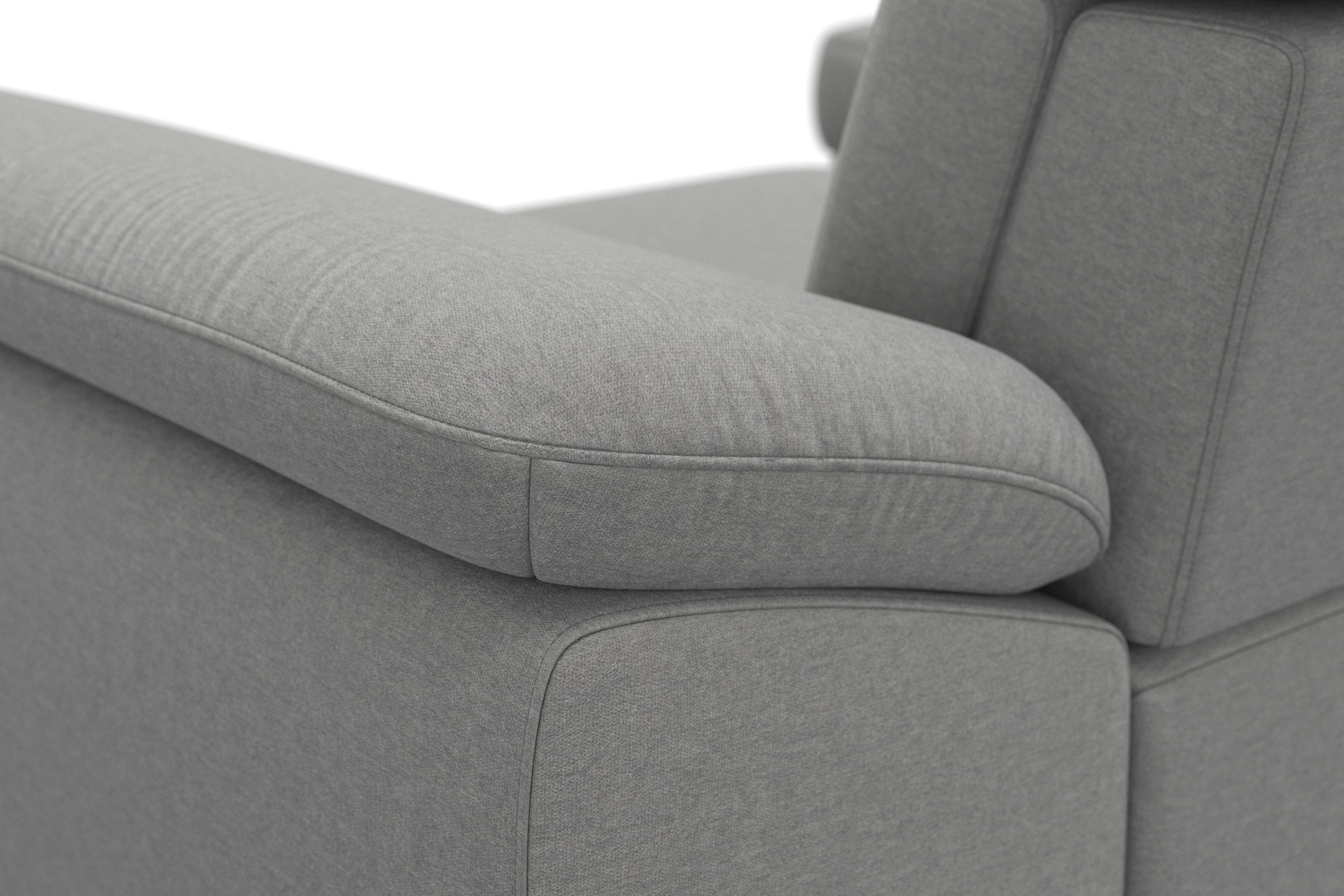 sit&more Hoekbank Cabrio L-vorm, met zitdiepteverstelling, arm- en hoofdsteunverstelling