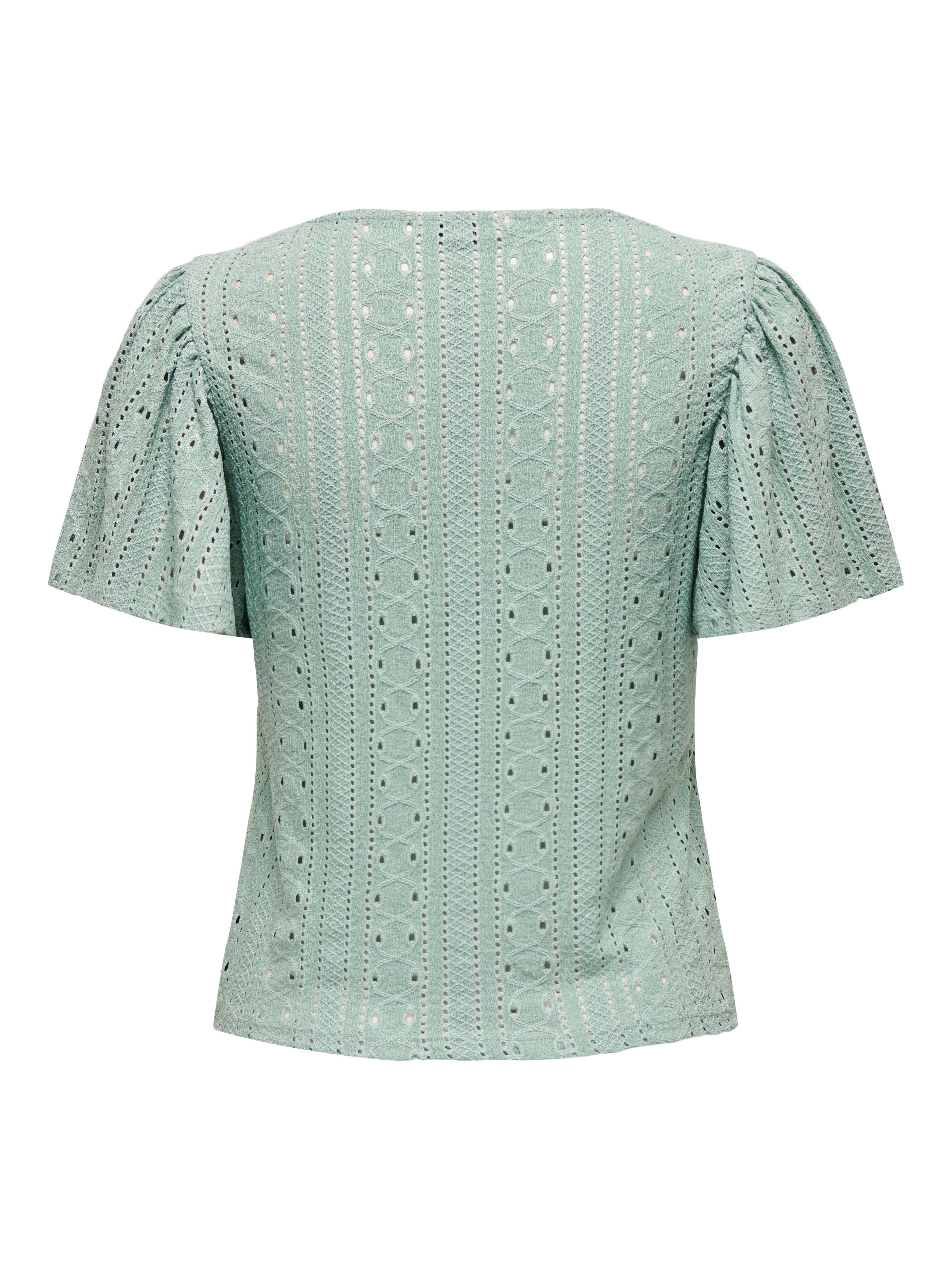 Only Shirt met korte mouwen ONLRIVERSIDE S/S FLAIRED TOP JRS