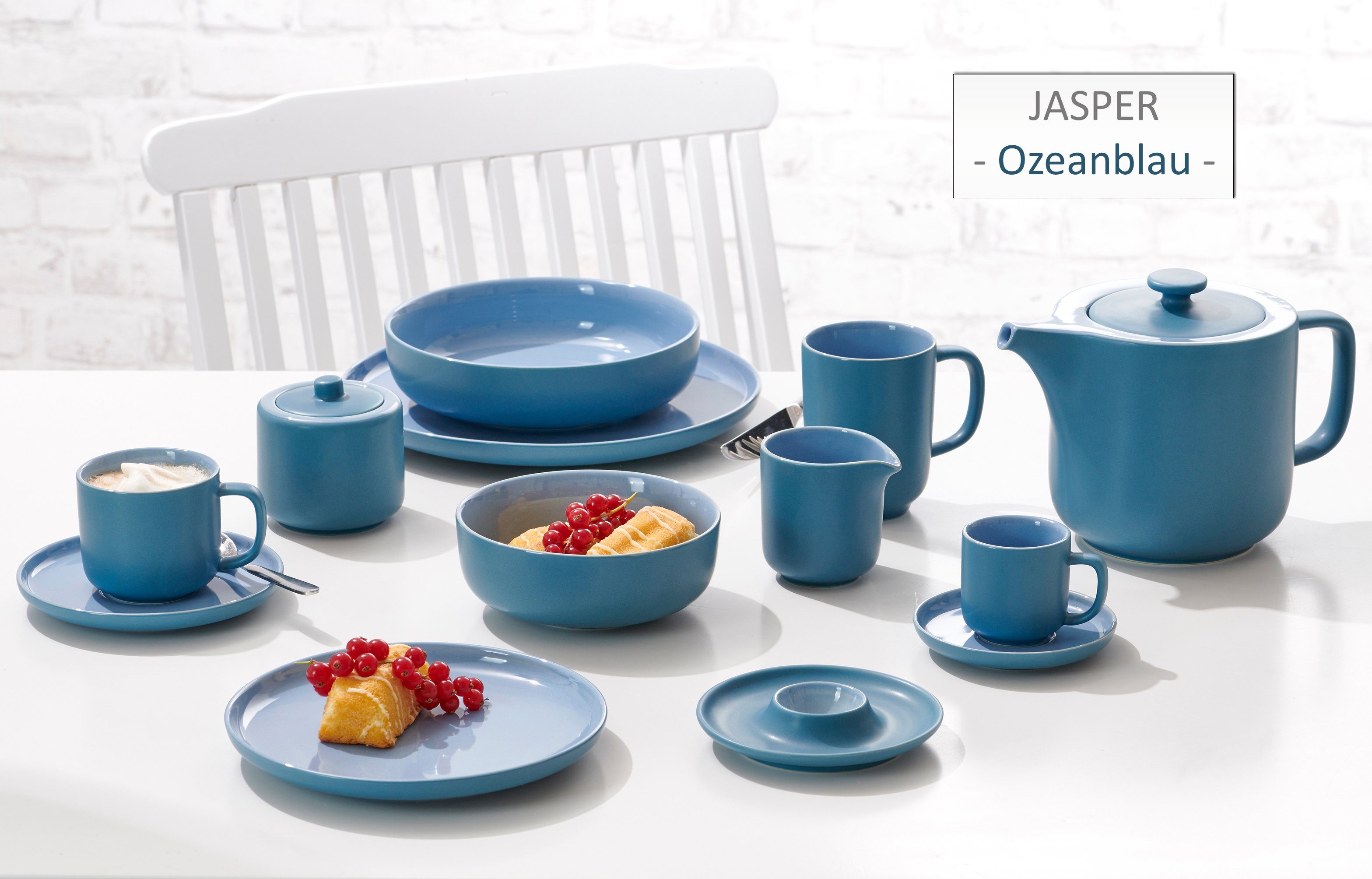 Ritzenhoff & Breker Combi-servies Serviesset, servies Jasper in scandinavische stijl, 16 delen, voor 4 personen (set, 16-delig)