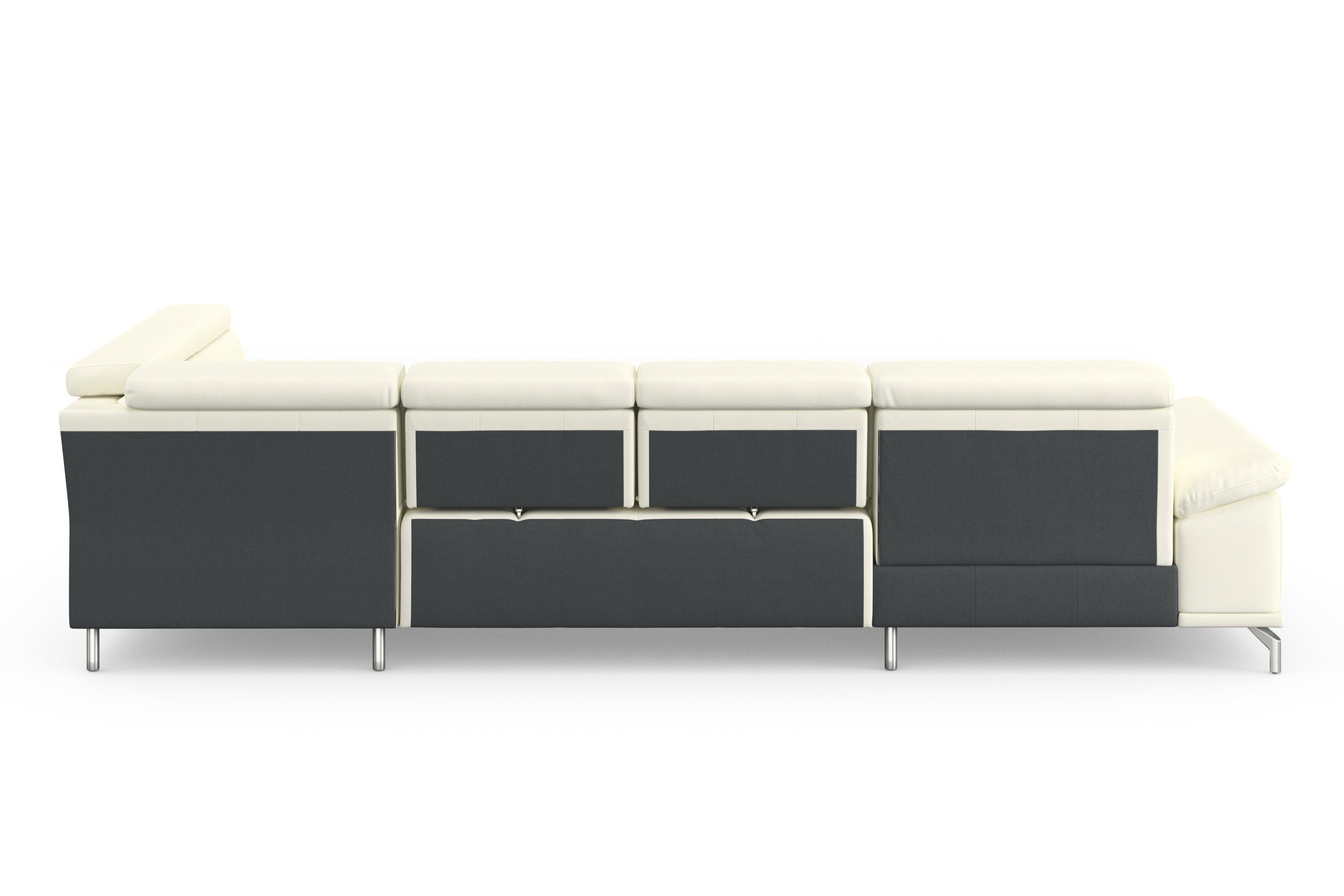 sit&more Zithoek Cabrio U-vorm, met zitdiepteverstelling, arm- en hoofdsteunverstelling