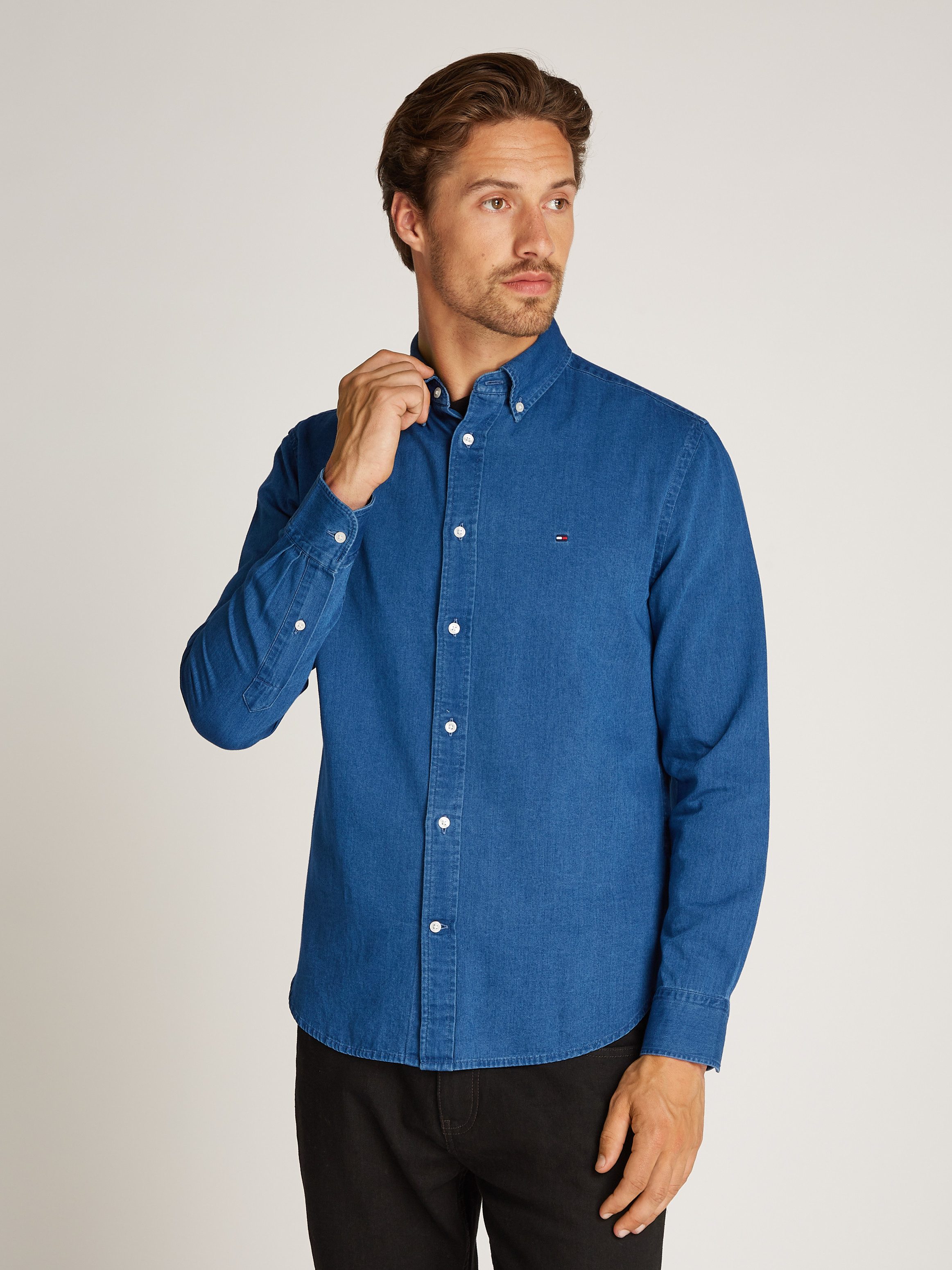 Tommy Hilfiger Jeans overhemd CHAMBRAY RF SHIRT