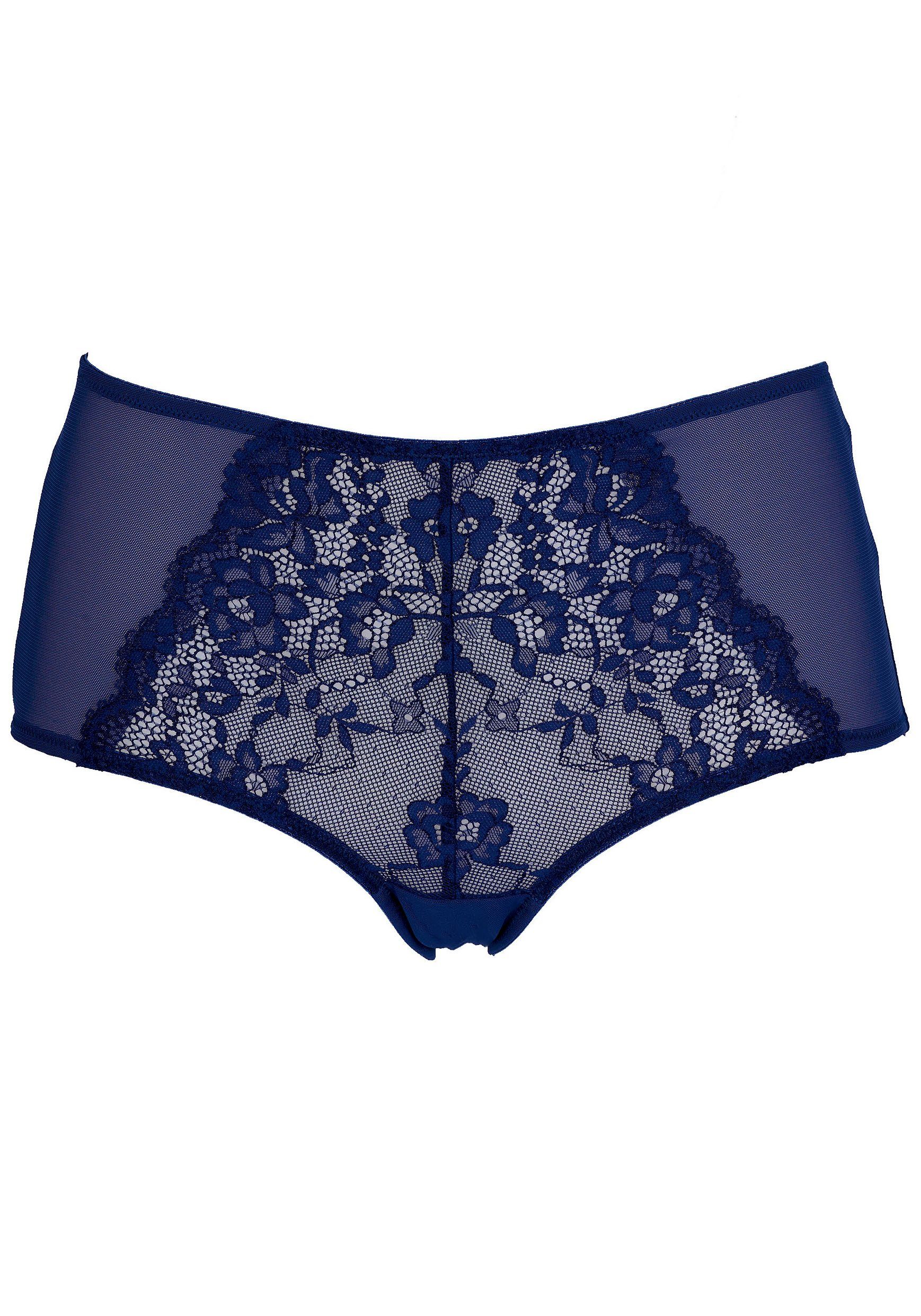 After Eden D-cup & up Hipster Bo met elegante kant dames slips maat S blauw