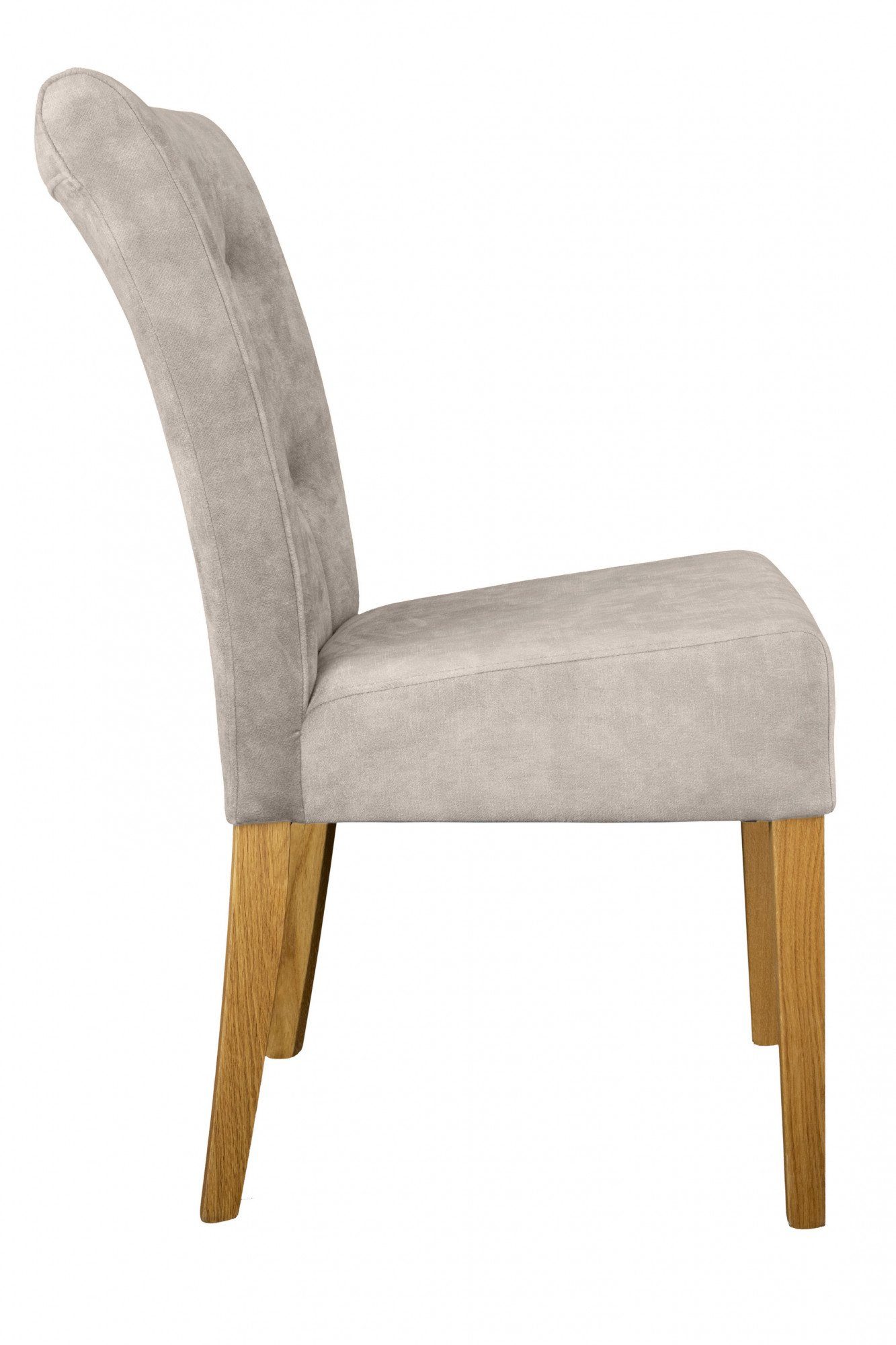 Home affaire Stoel met 4 poten Ravenna Eetkamerstoel met capitonnage (set, 2 stuks)