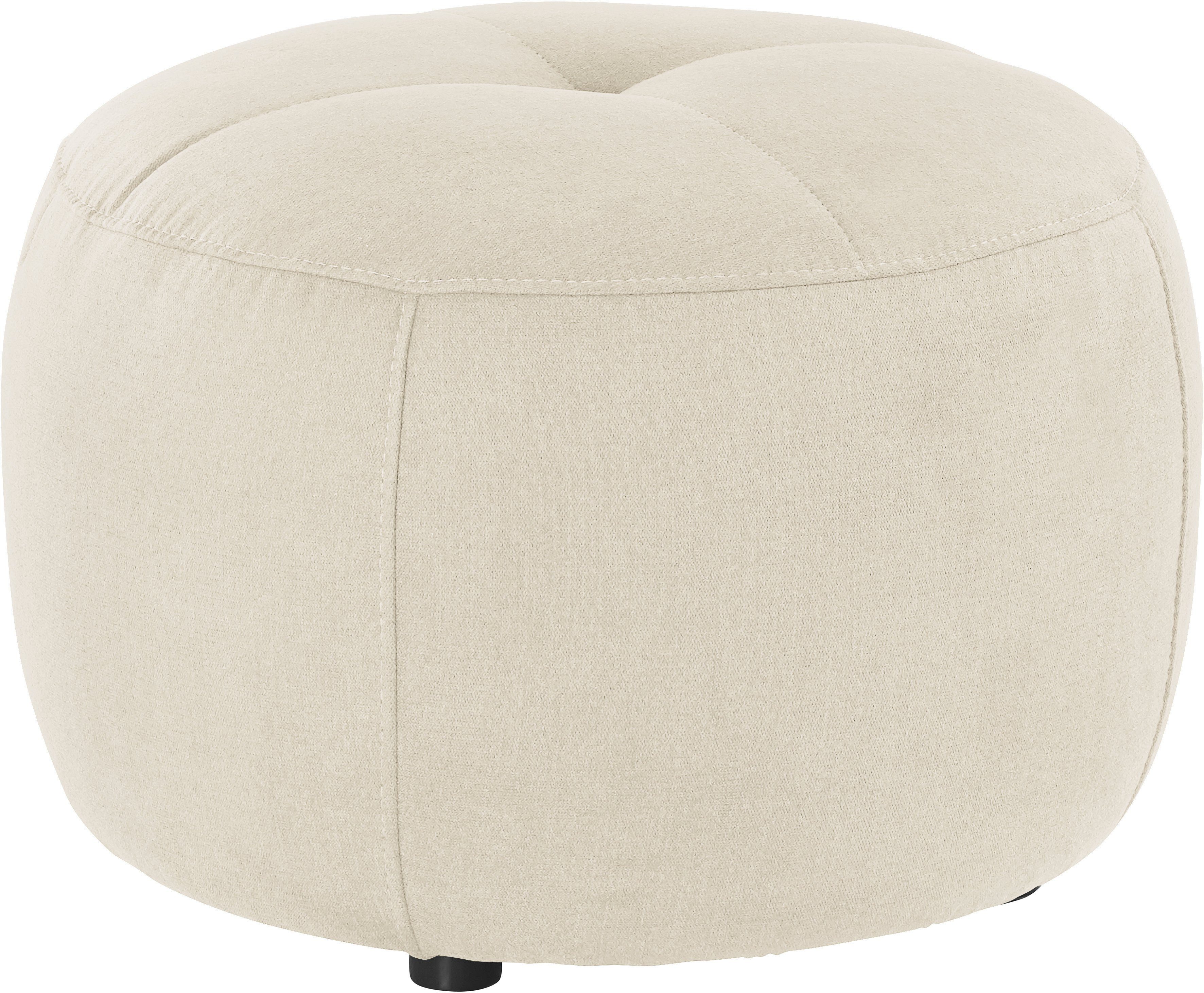 INOSIGN Hocker Lounis Ronde hocker in 2 afmetingen, "soft clean" voor het gemakkelijk reinigen met water