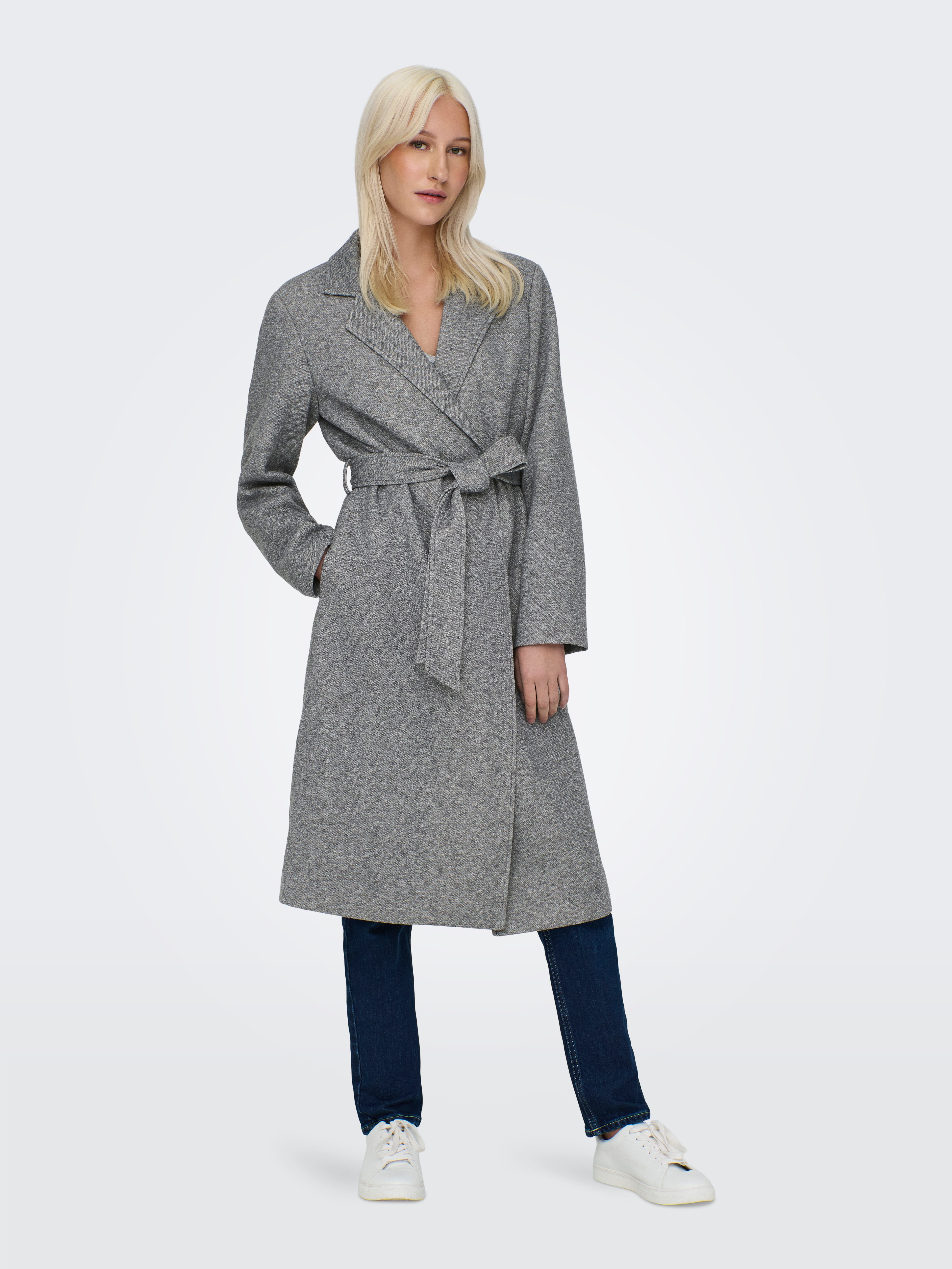 Only Lange jas ONLNICOLE LIGHT WRAP COAT CS OTW