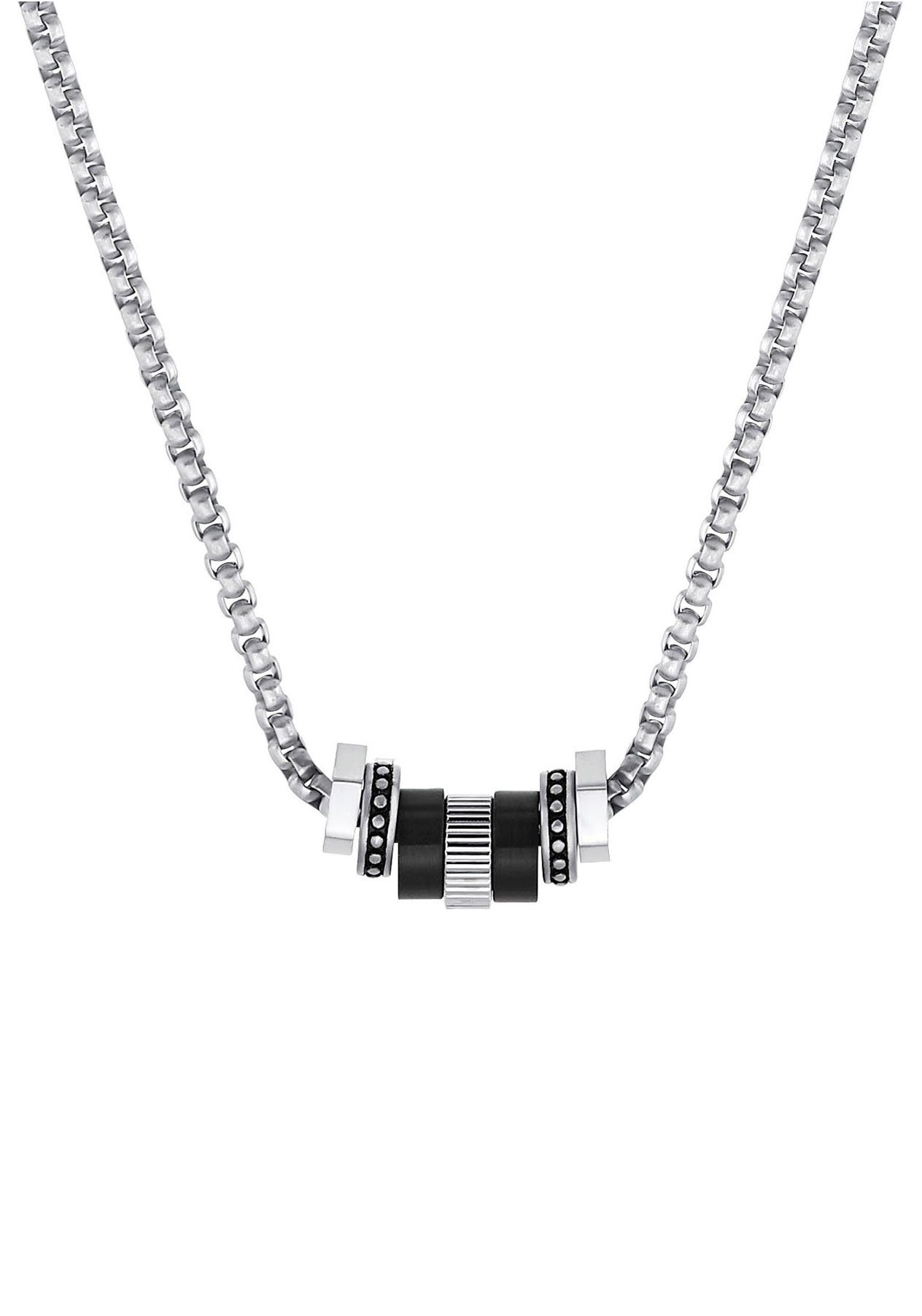 s.Oliver Ketting met hanger 2034944 met zirkoon (synthetisch) heren kettingen & hangers zilver