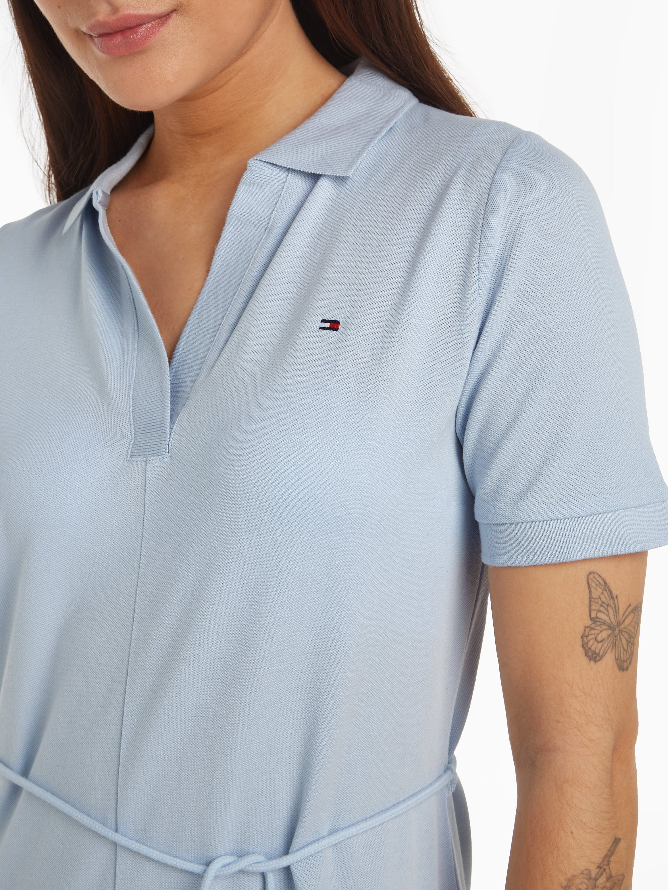 Tommy Hilfiger Polojurk OPN PLKT LYLL POLO DRS WAIST DTL