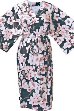 apelt kimono blossom met kersenbloesem zwart