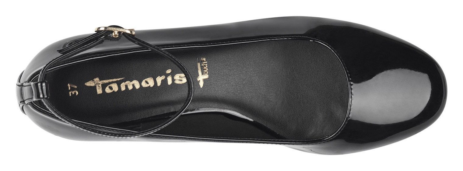 Tamaris Ballerina's Riemchen pumps, flats, platte schoenen in veganistische uitvoering