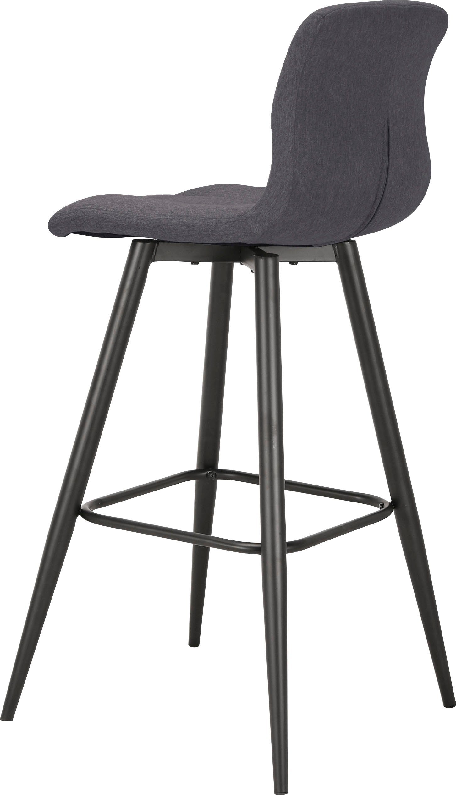 byLIVING Barkruk Simone set van 2, vintage bruin of weefstof antraciet (set, 2 stuks)