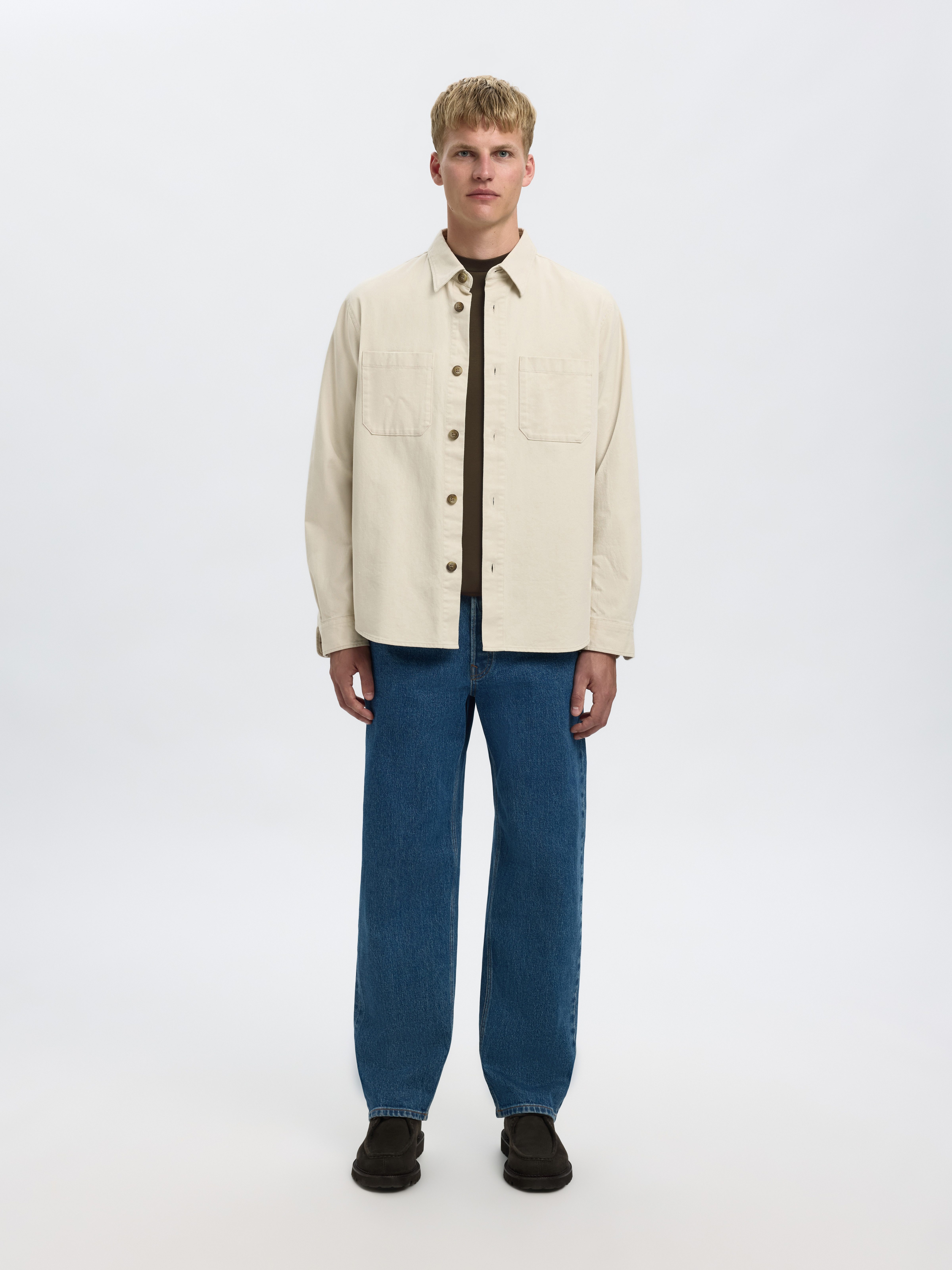 SELECTED HOMME Sweatshirt SLHEMANUEL SOFT CREW NECK SWEAT NOOS