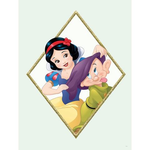 Komar wanddecoratie Snow White & Dopey, zonder lijst
