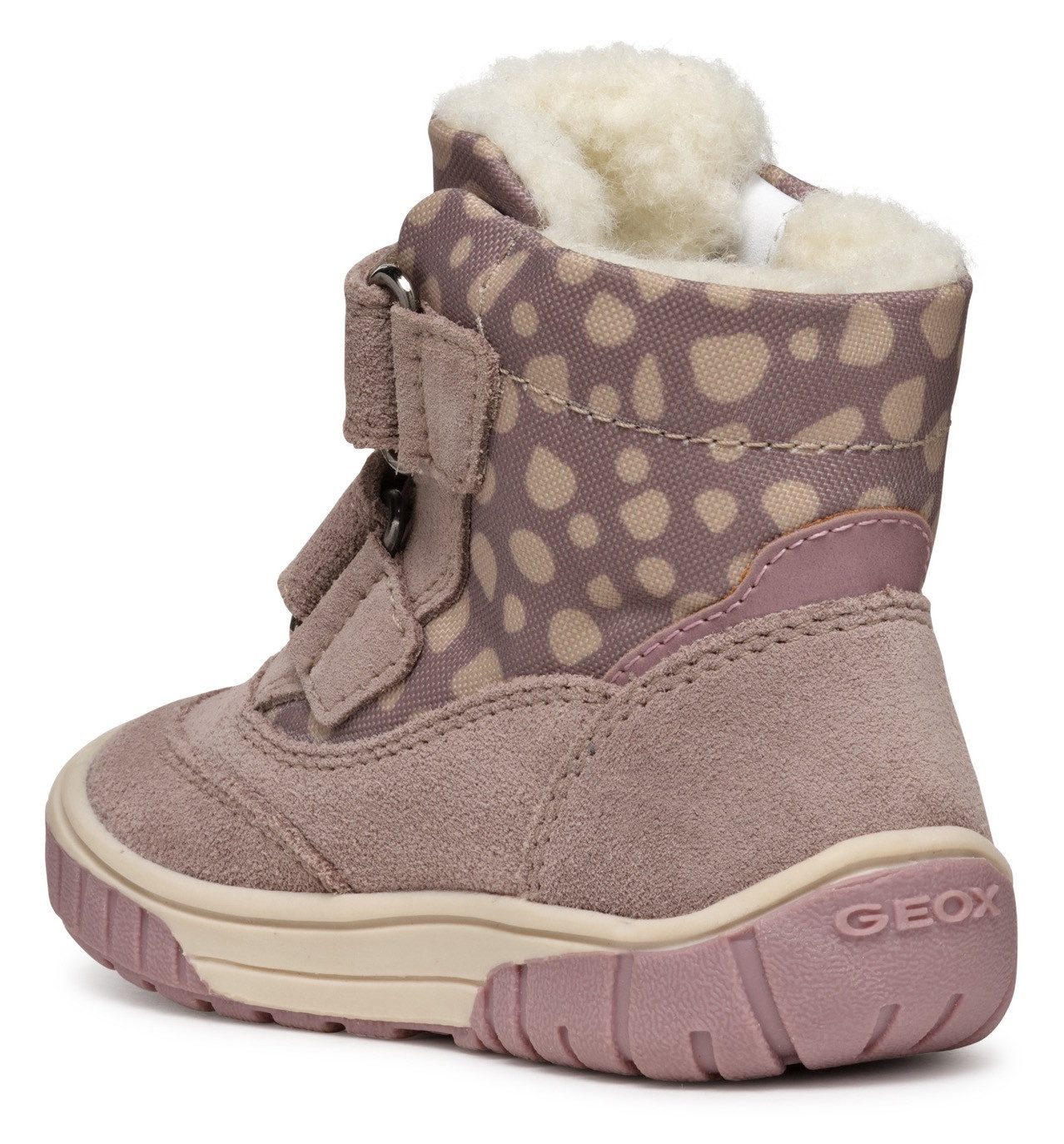 Geox Winterlaarzen B OMAR GIRL WPF Klittenbandlaarzen, babylaarzen winterlaarzen met mooi patroon