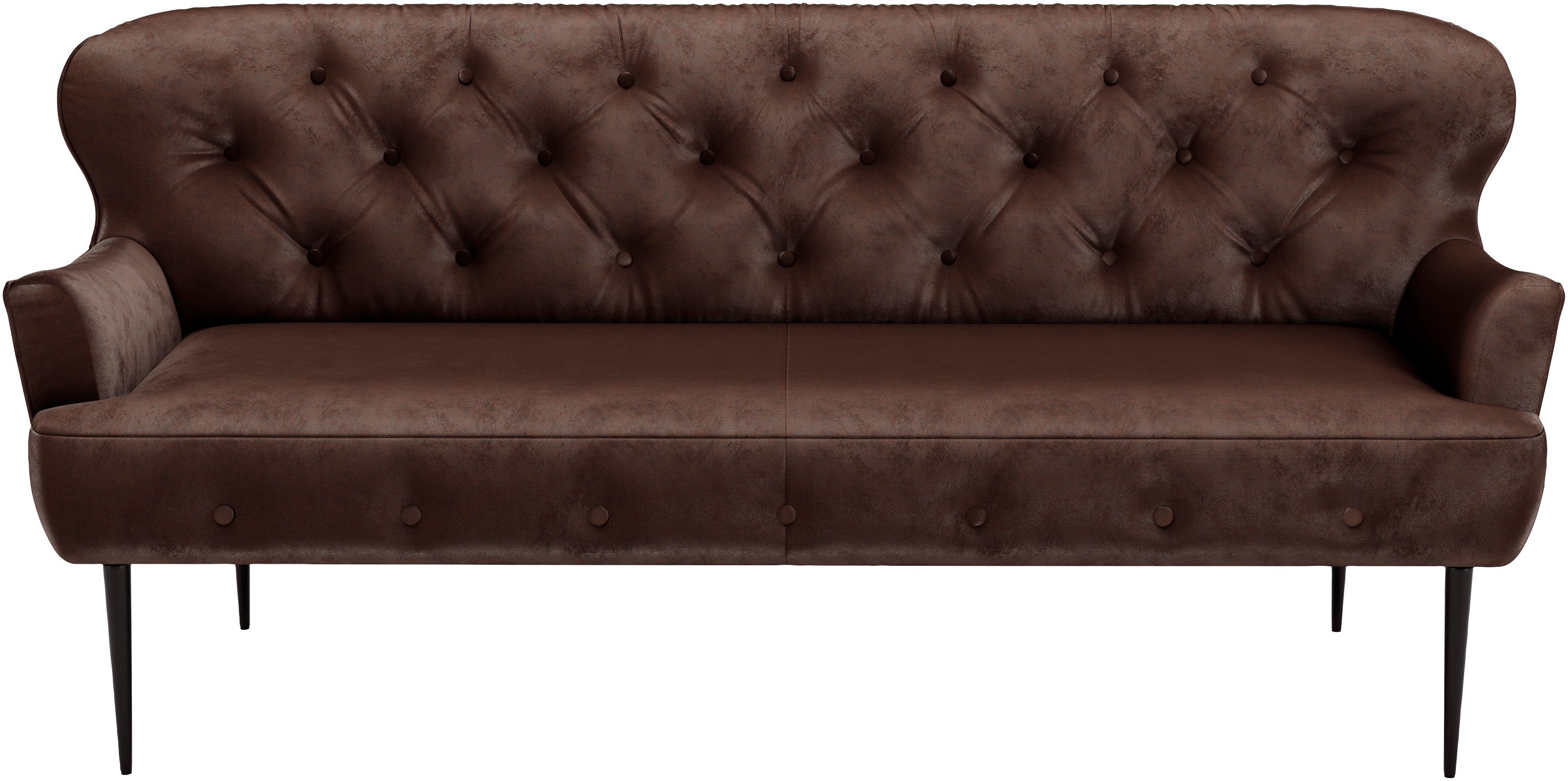 Places of Style 3-zitsbank Amber met capitonnage, in verschillende stofsoorten