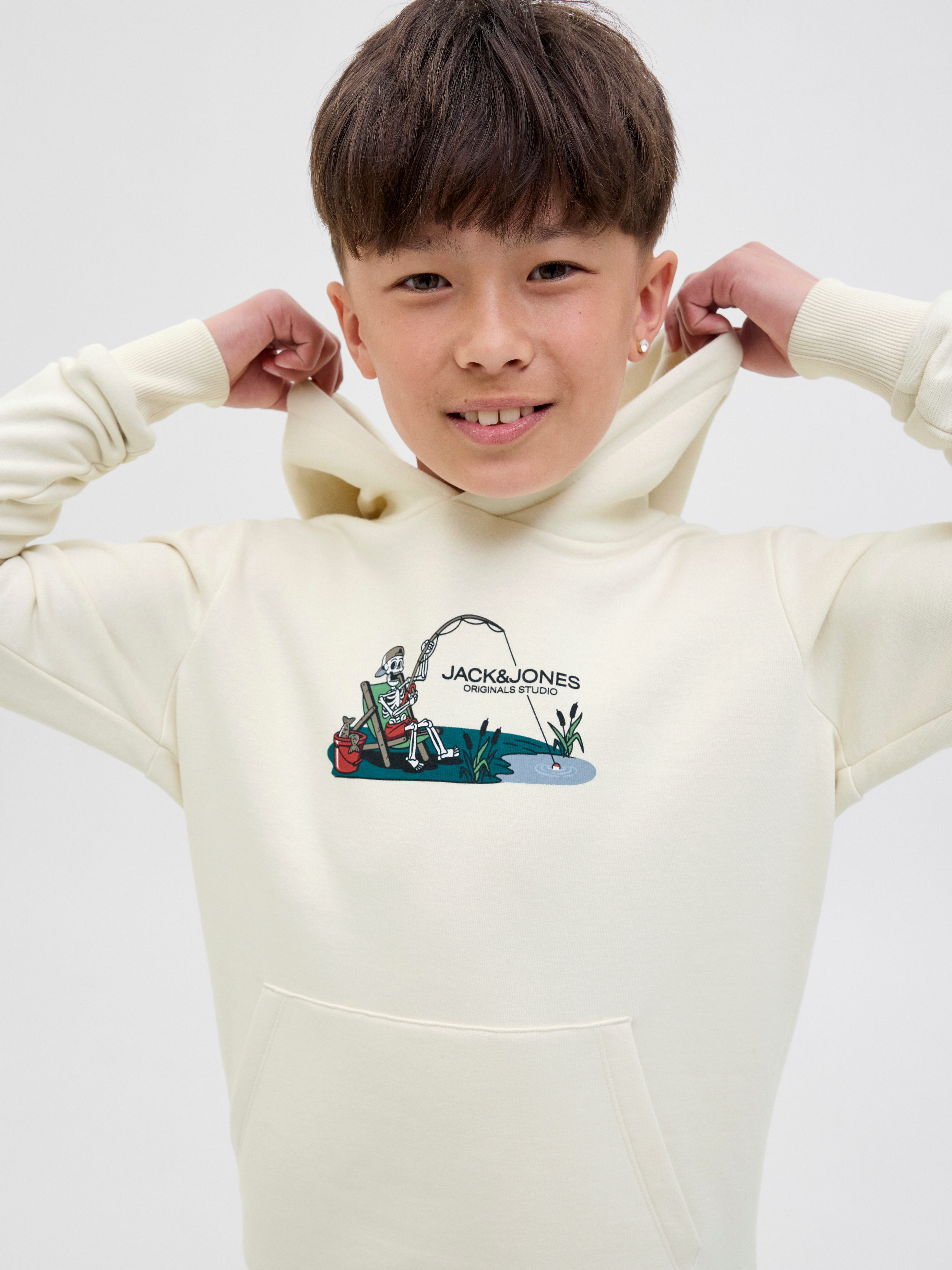 Jack & Jones Junior Hoodie JORSKULL NATURE SWEAT HOOD SN JNR