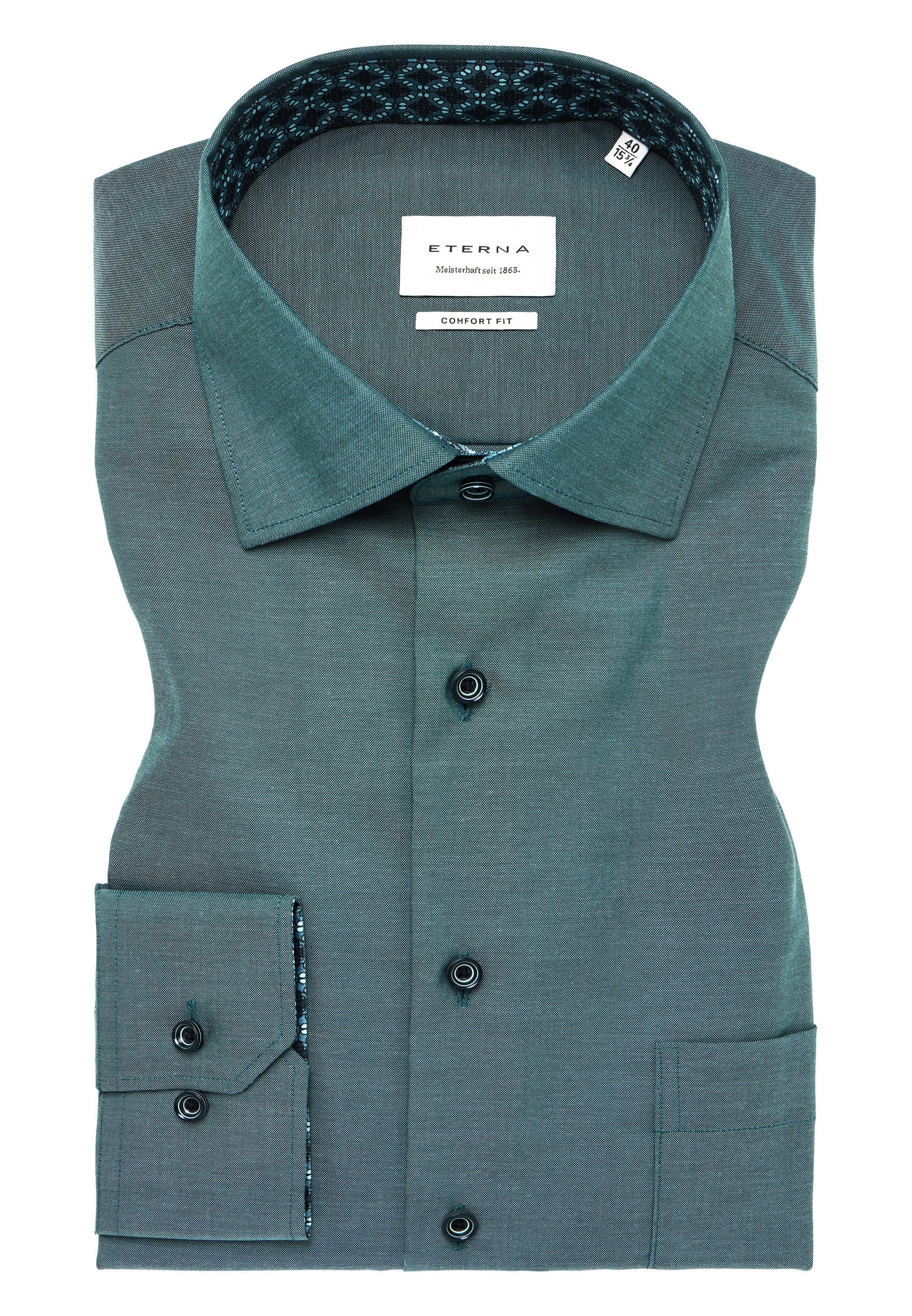 Eterna Overhemd met lange mouwen Comfort fit NON IRON (strijkvrij)