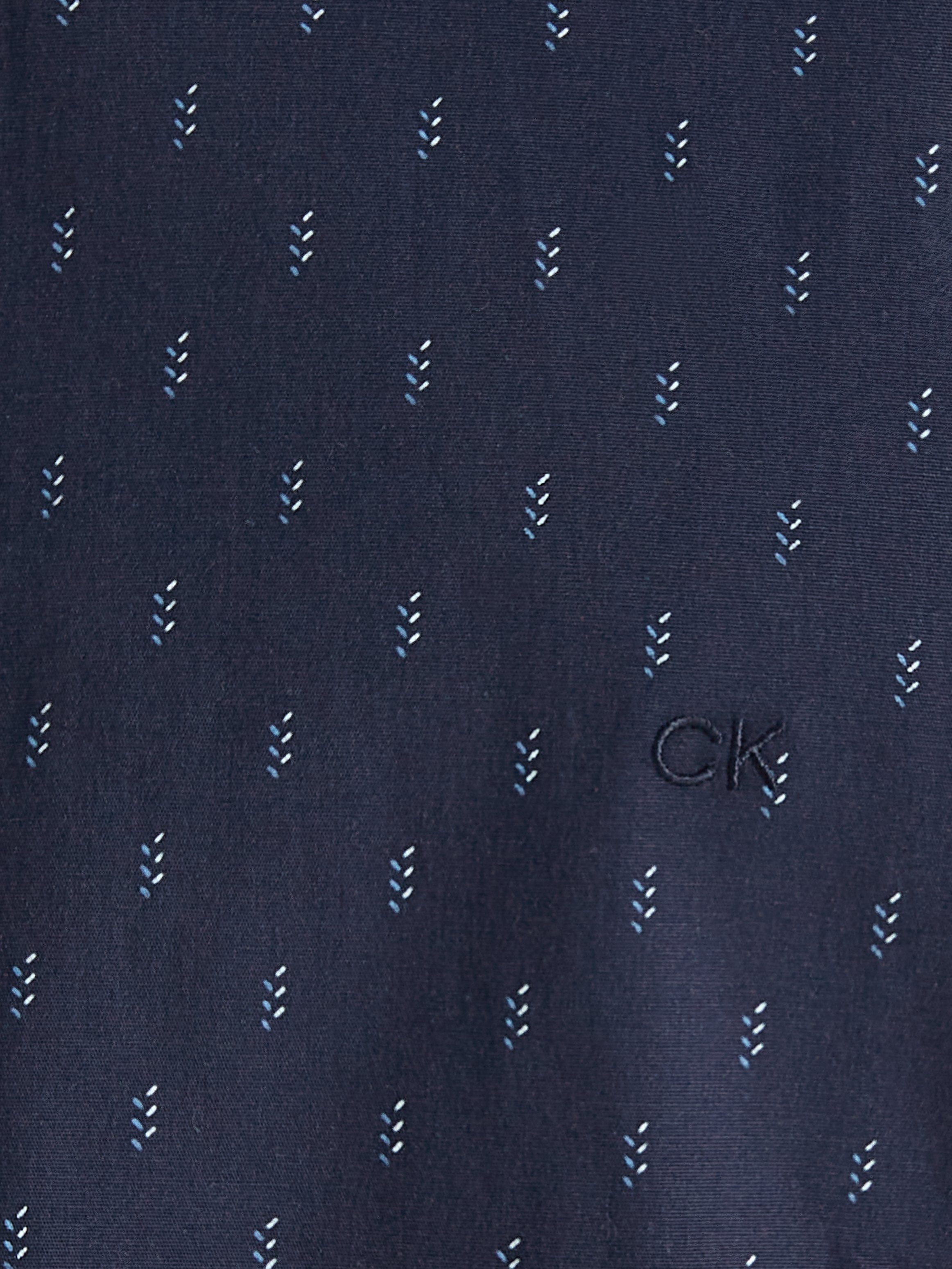 Calvin Klein Overhemd met lange mouwen POPLIN LEAF PRINT SLIM SHIRT