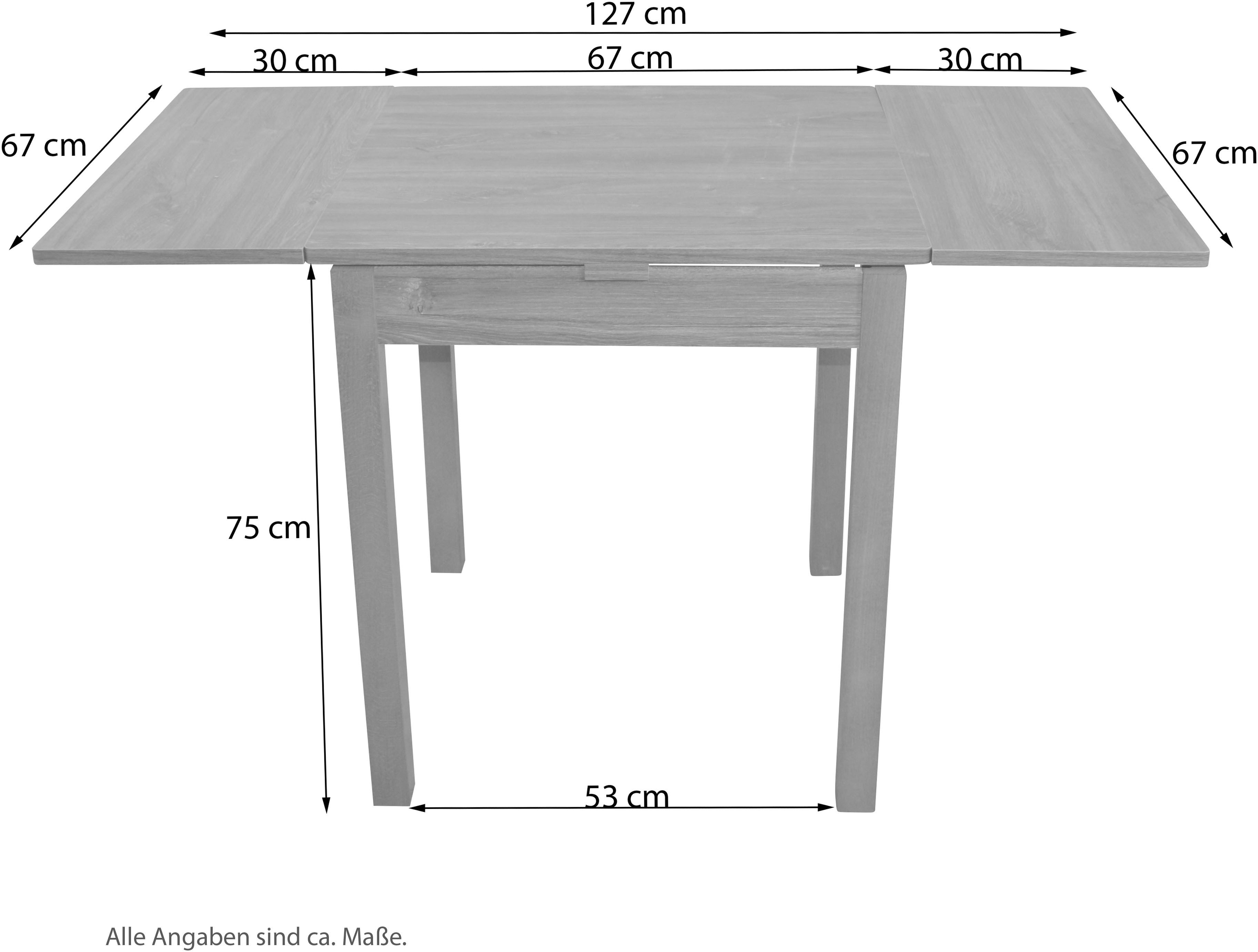 HOFMANN LIVING AND MORE Eettafel uittrekbaar (1 stuk)