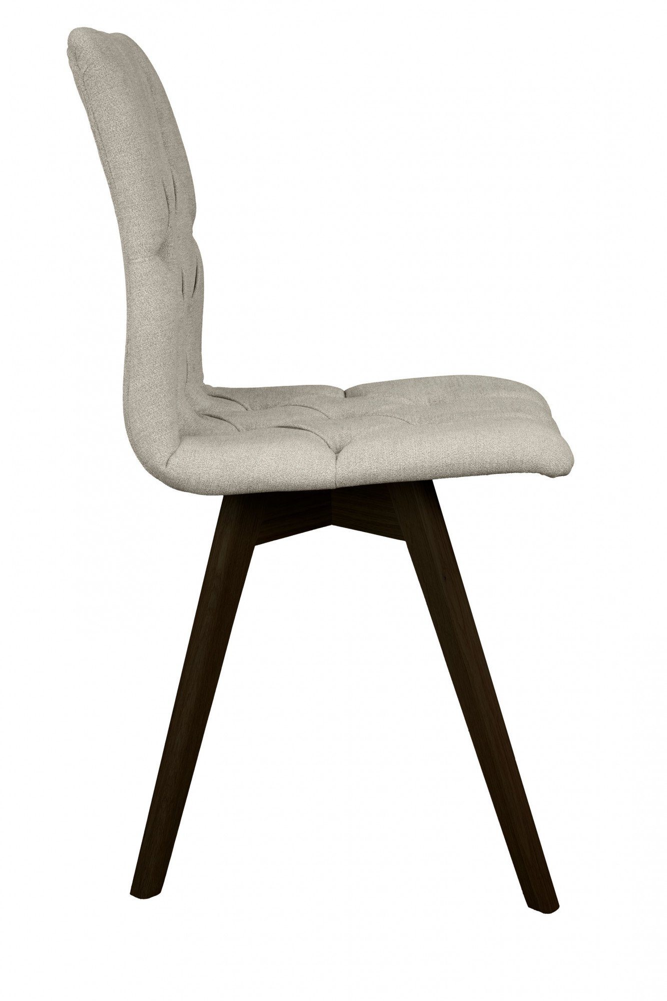 andas Eetkamerstoel Rania met massief houten poten (set, 2 stuks)