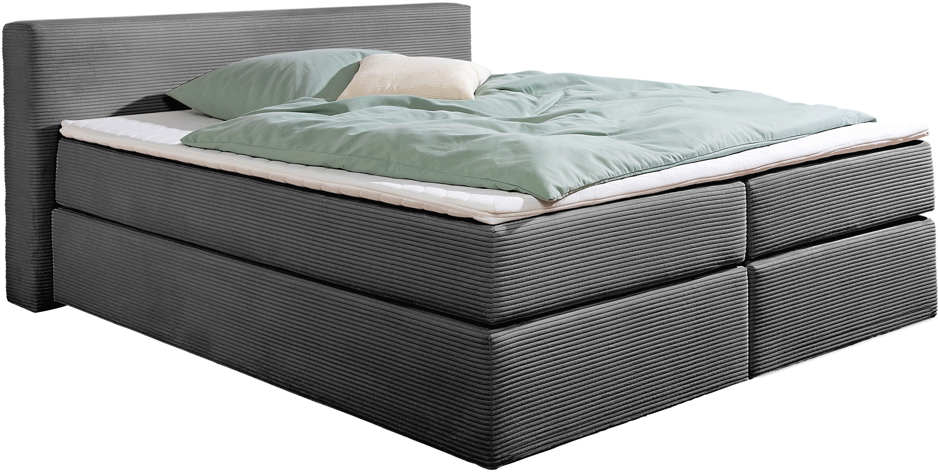 andas Boxspring Åby In cord bekleding, optioneel met en zonder matras verkrijgbaar