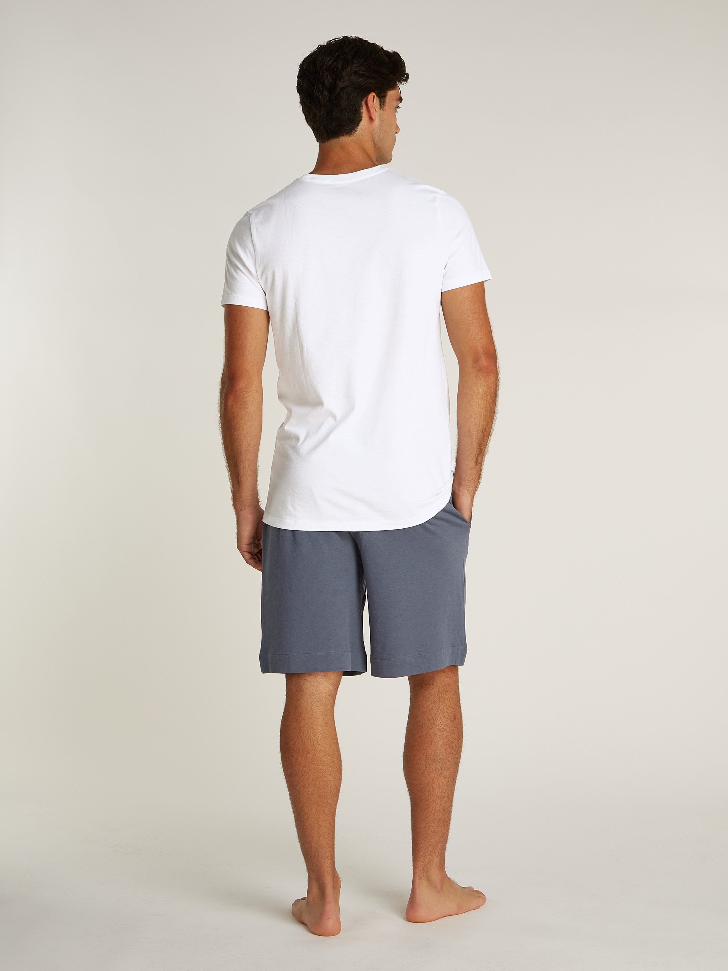 Calvin Klein T-shirt S/S CREW NECK 3PK met geborduurd logo (3-delig, Set van 3)