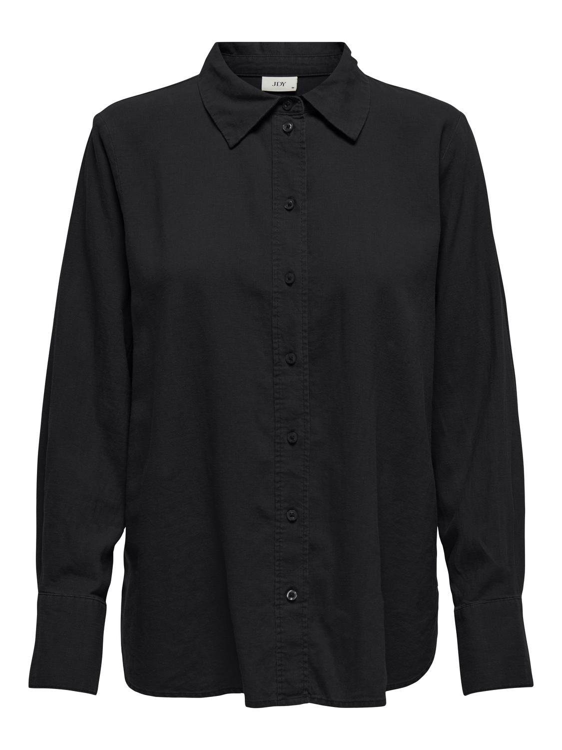 JDY Overhemdblouse JDYSAY L/S LINEN LOOSE SHIRT WVN NOOS