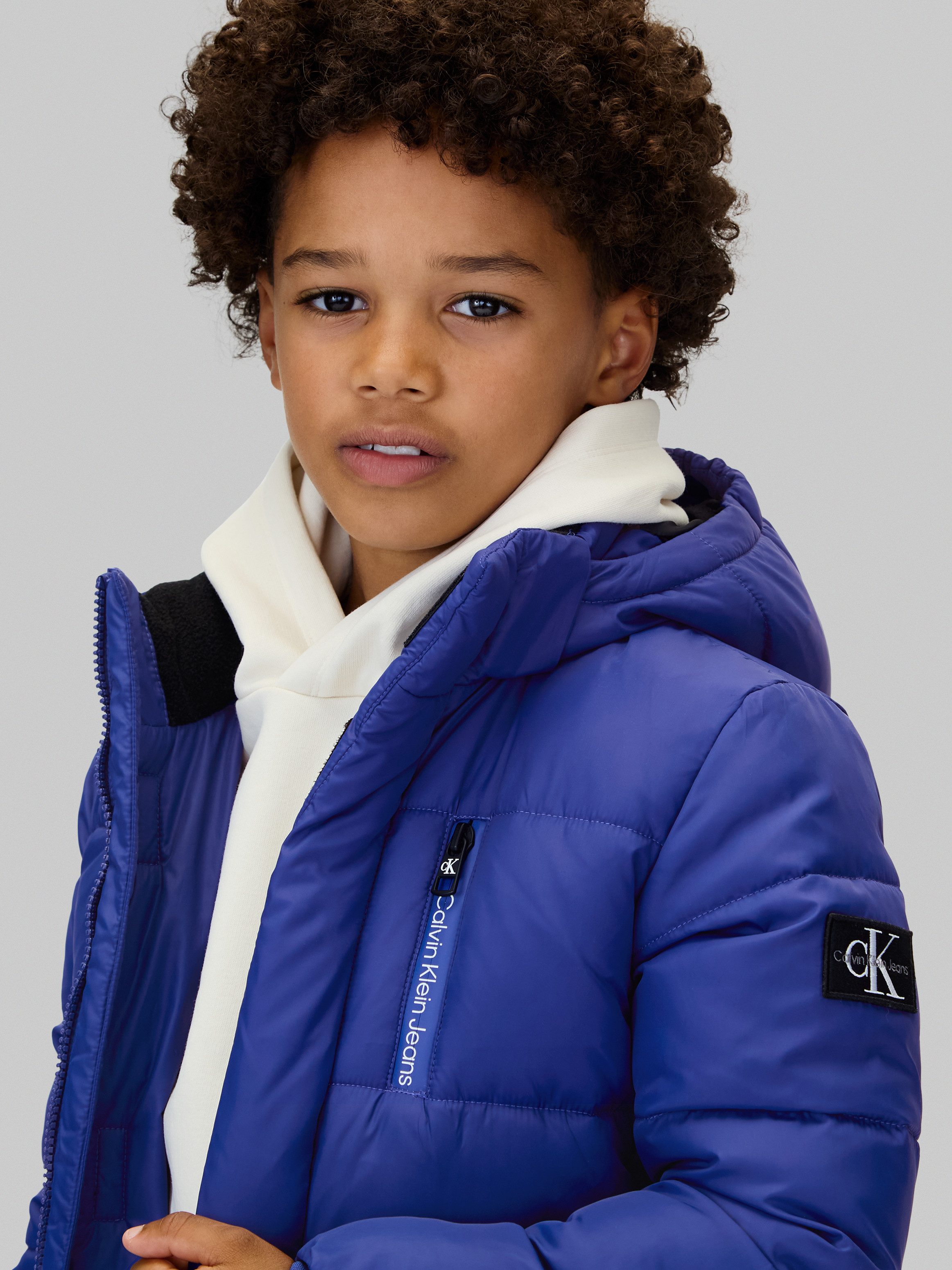 Calvin Klein Winterjack ESSENTIAL PUFFER JACKET voor kinderen tot 16 jaar en met logo-patch