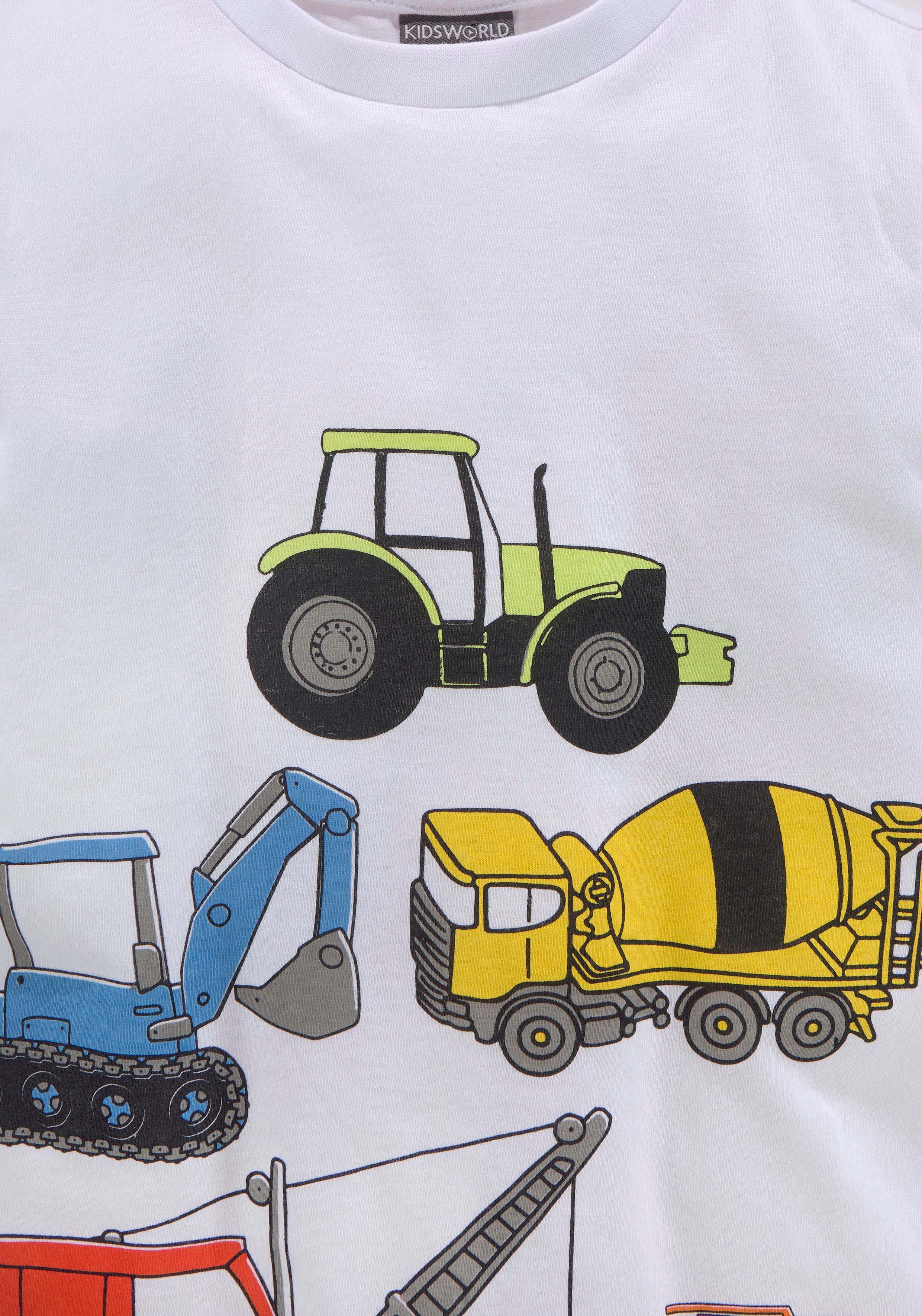 KIDSWORLD T-shirt Met alle BAGGER & CO. Print Korte mouwen, bedrukt, ronde hals, van katoen