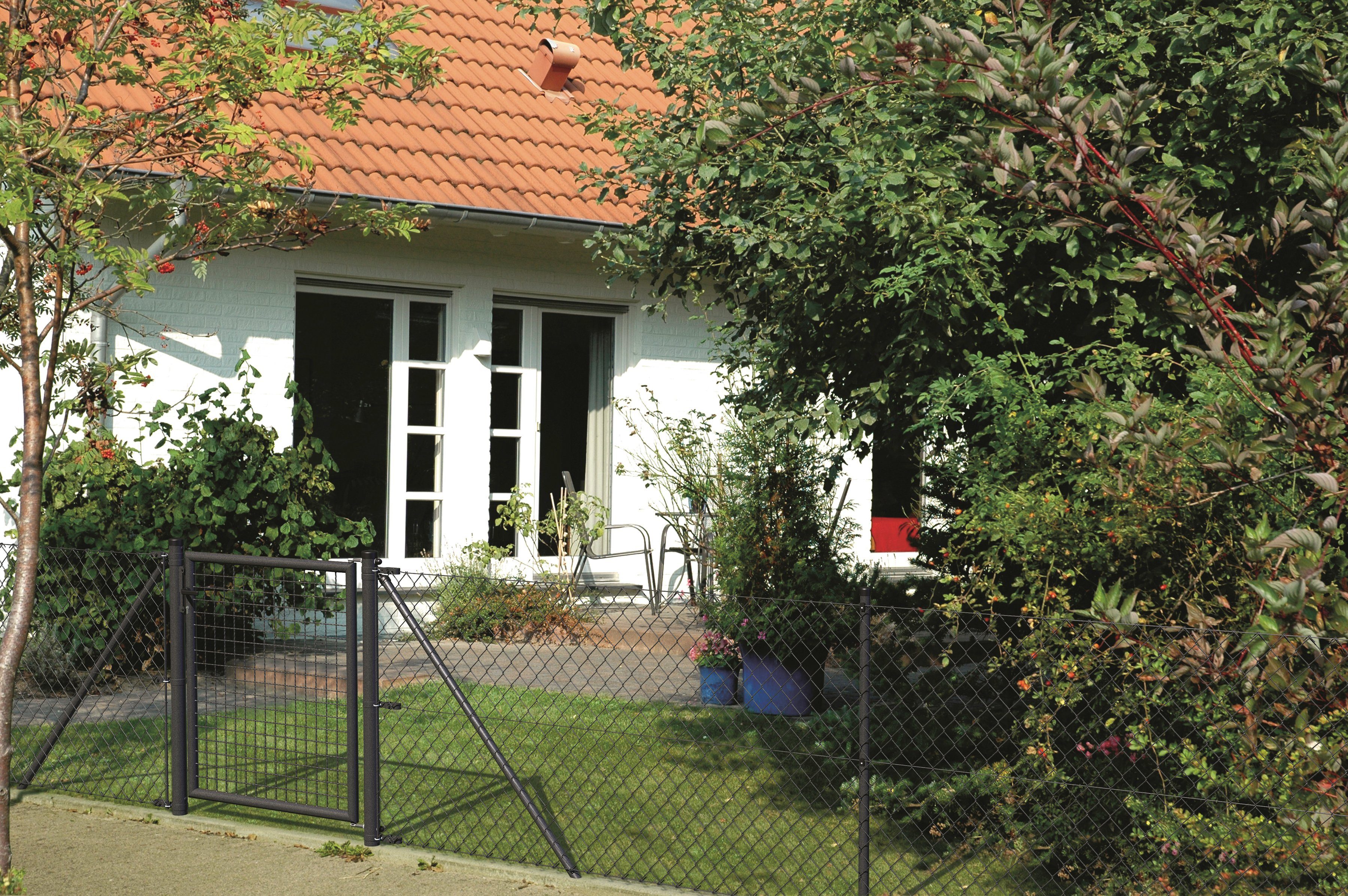 GAH Alberts Draadgaasafrastering Hoogte: 80 - 200 cm, totale lengte: 15 - 100 m, voor plaatsing in beton (set)