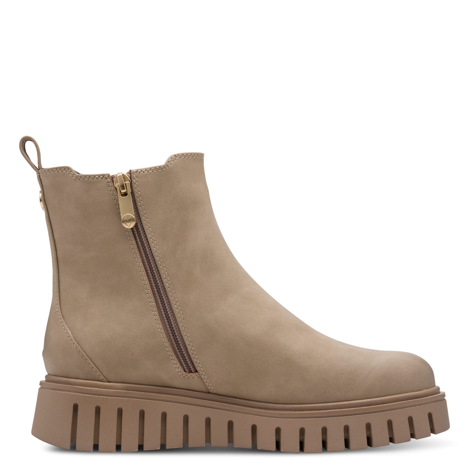 Marco Tozzi Chelsea-boots , sleehak, plateau, enkellaars met feel me-uitrusting, g-wijdte