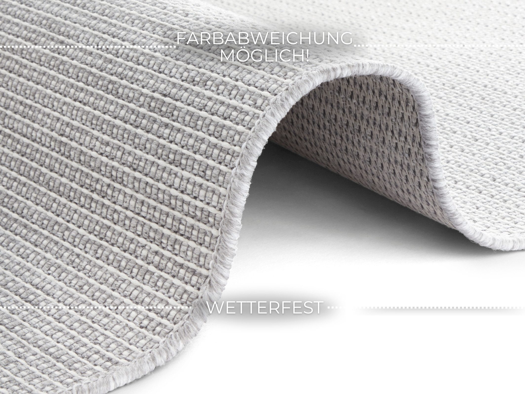 ELLE DECORATION Vloerkleed Millau Platweefsel, in- & outdoor, modern, terras, balkon, woonkamer
